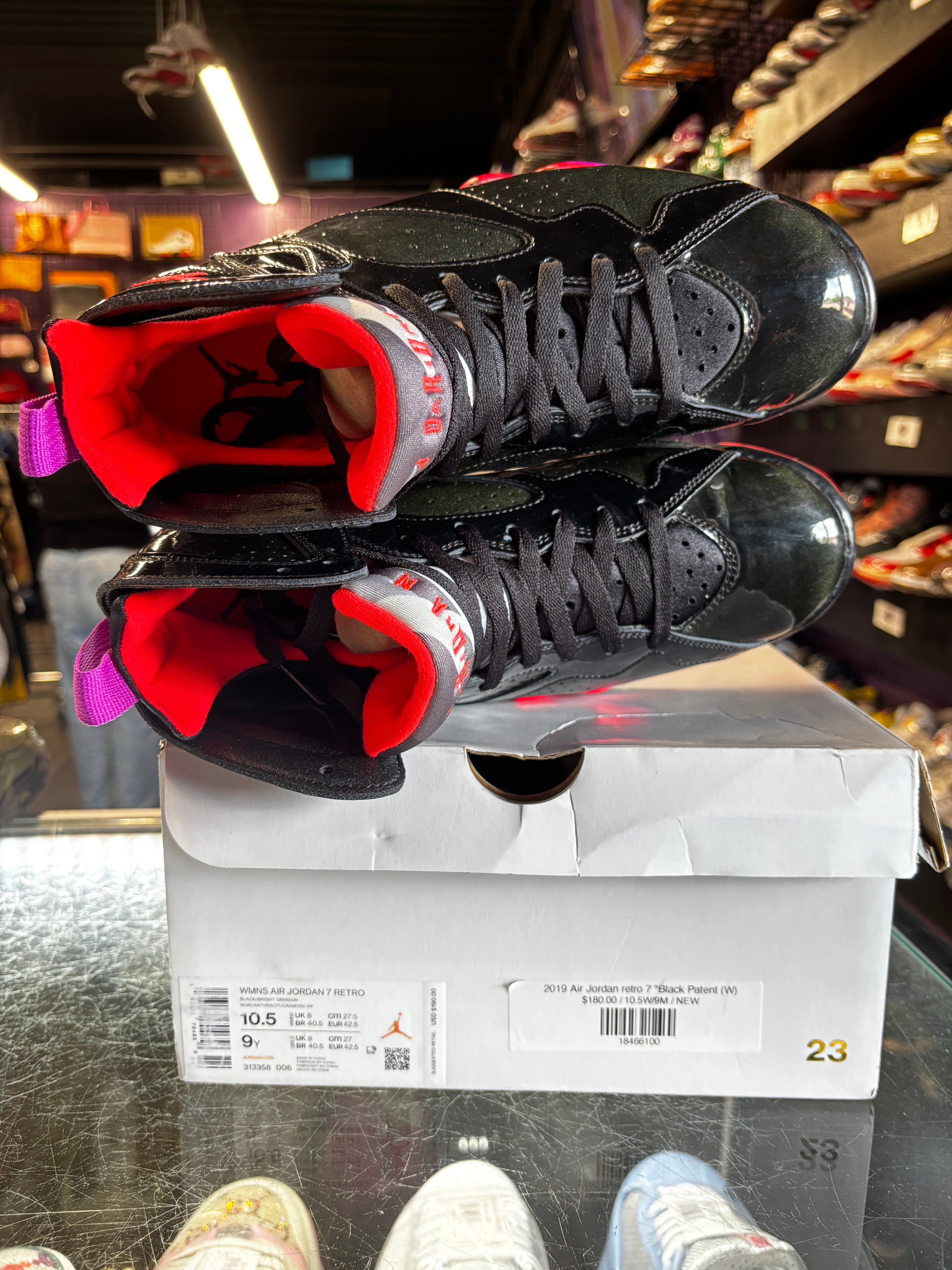 2019 Air Jordan Retro 7 "Black Patent (W)