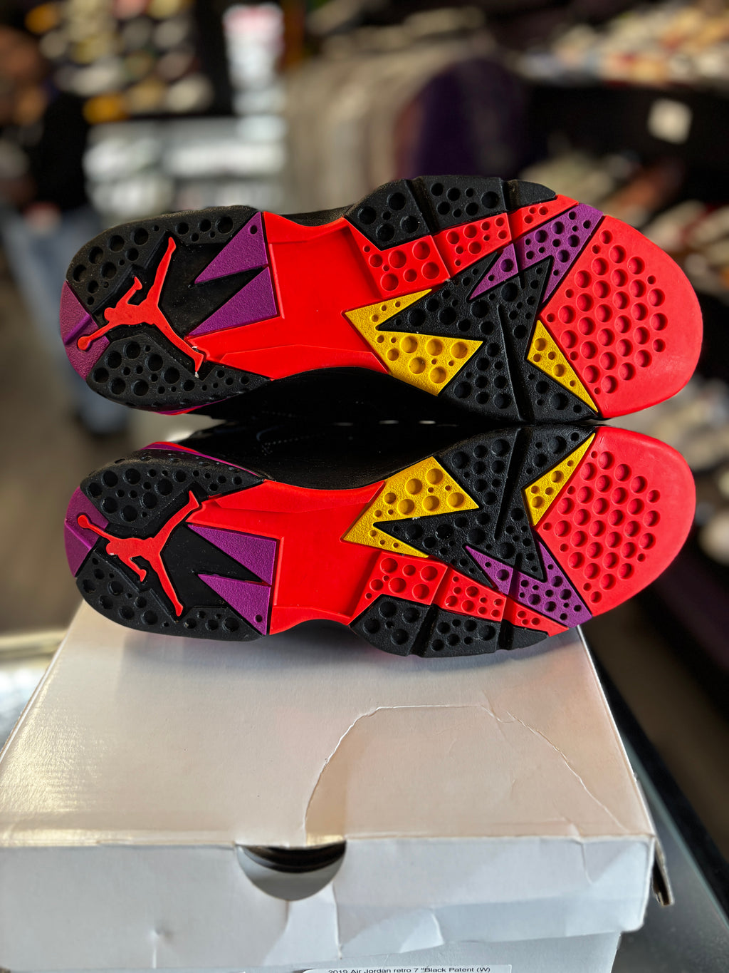 2019 Air Jordan Retro 7 "Black Patent (W)