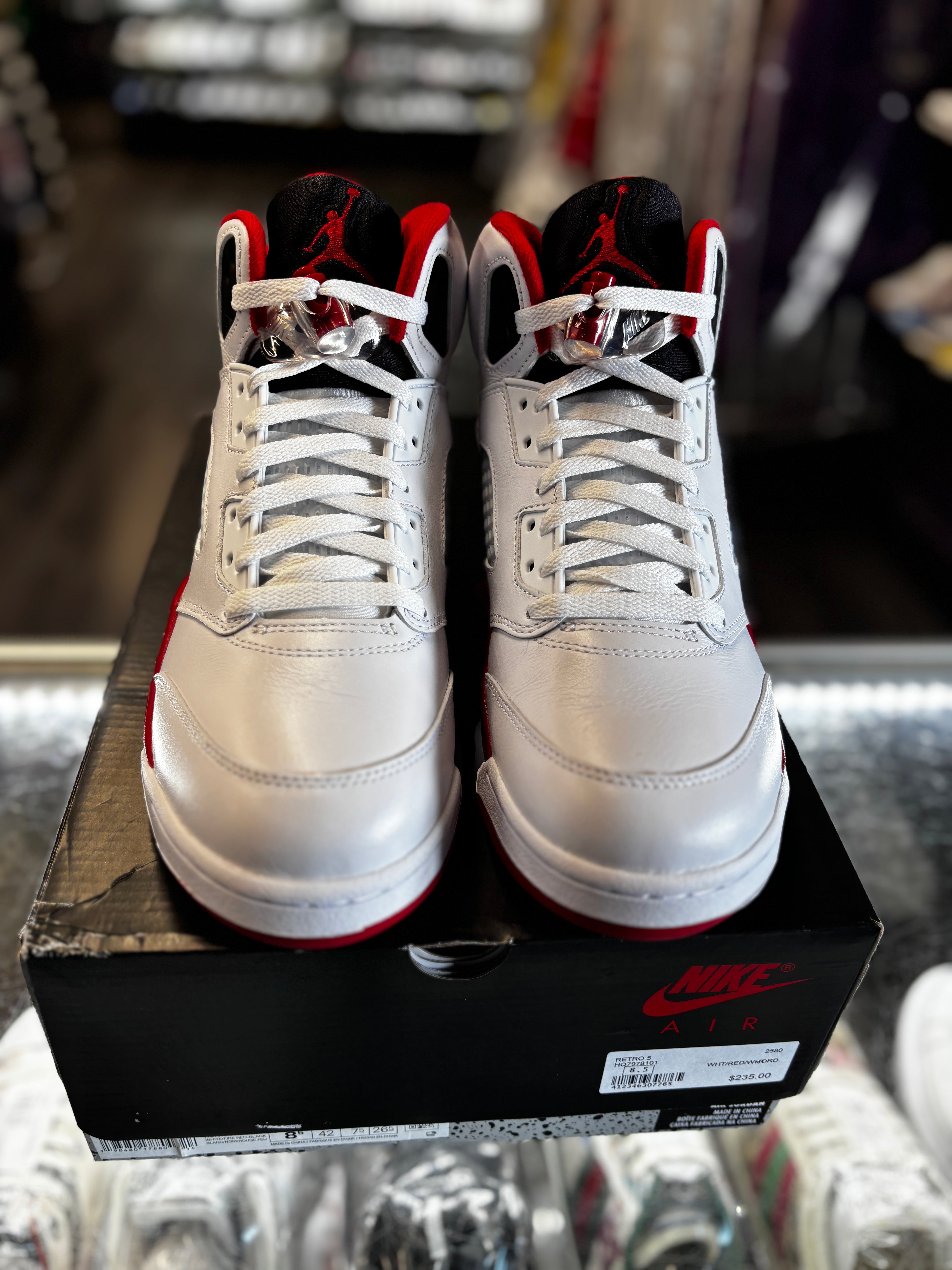 2025 Air Jordan Retro 5 "Fire Red Black Tongue"