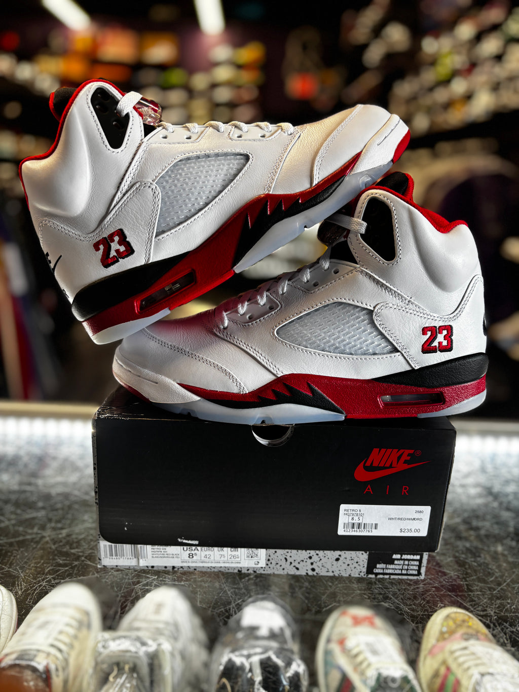 2025 Air Jordan Retro 5 "Fire Red Black Tongue"