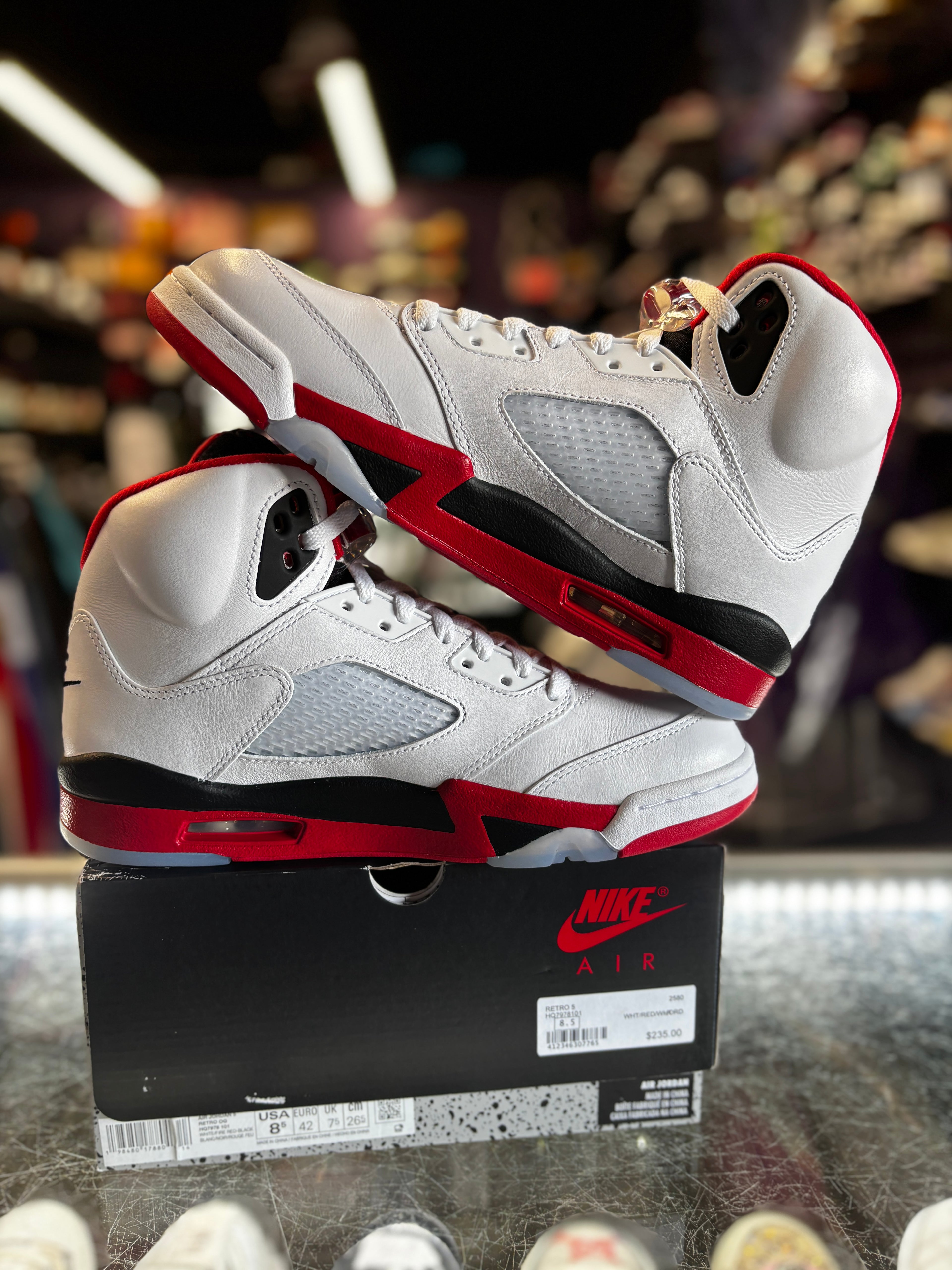 2025 Air Jordan Retro 5 "Fire Red Black Tongue"