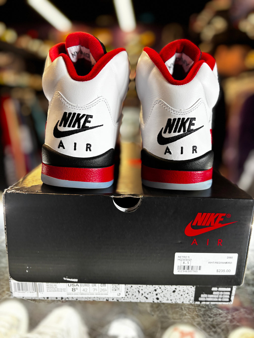 2025 Air Jordan Retro 5 "Fire Red Black Tongue"