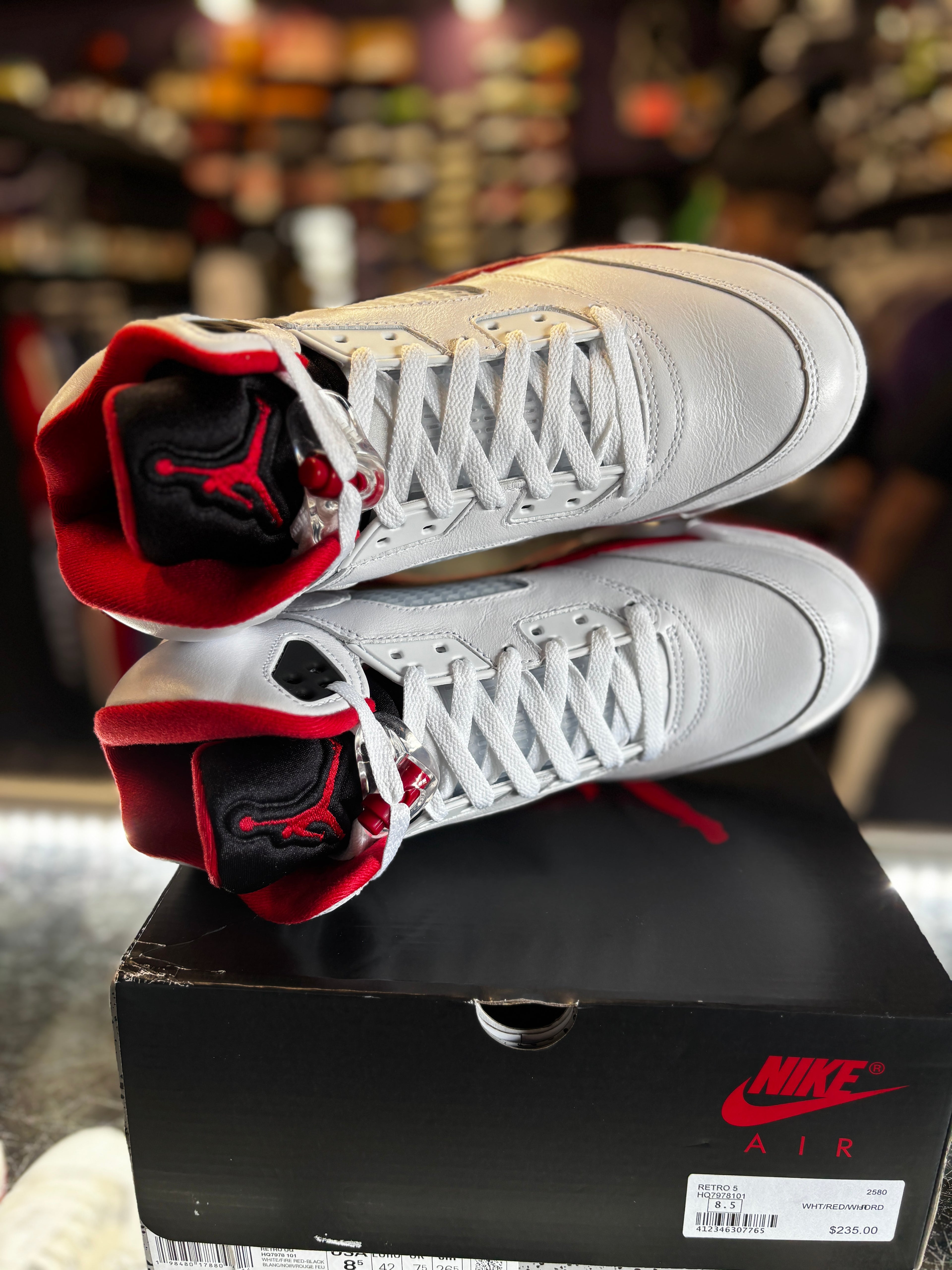 2025 Air Jordan Retro 5 "Fire Red Black Tongue"