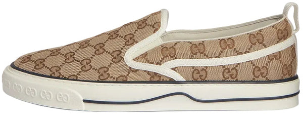 Gucci Tennis 1977 Slip-On GG "Beige/Ebony" (w)