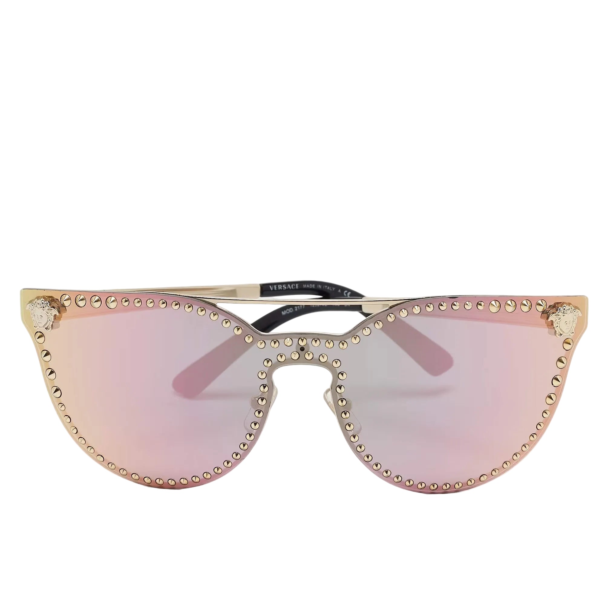 Versace Studded Cat Sunglasses “Gold Mod”