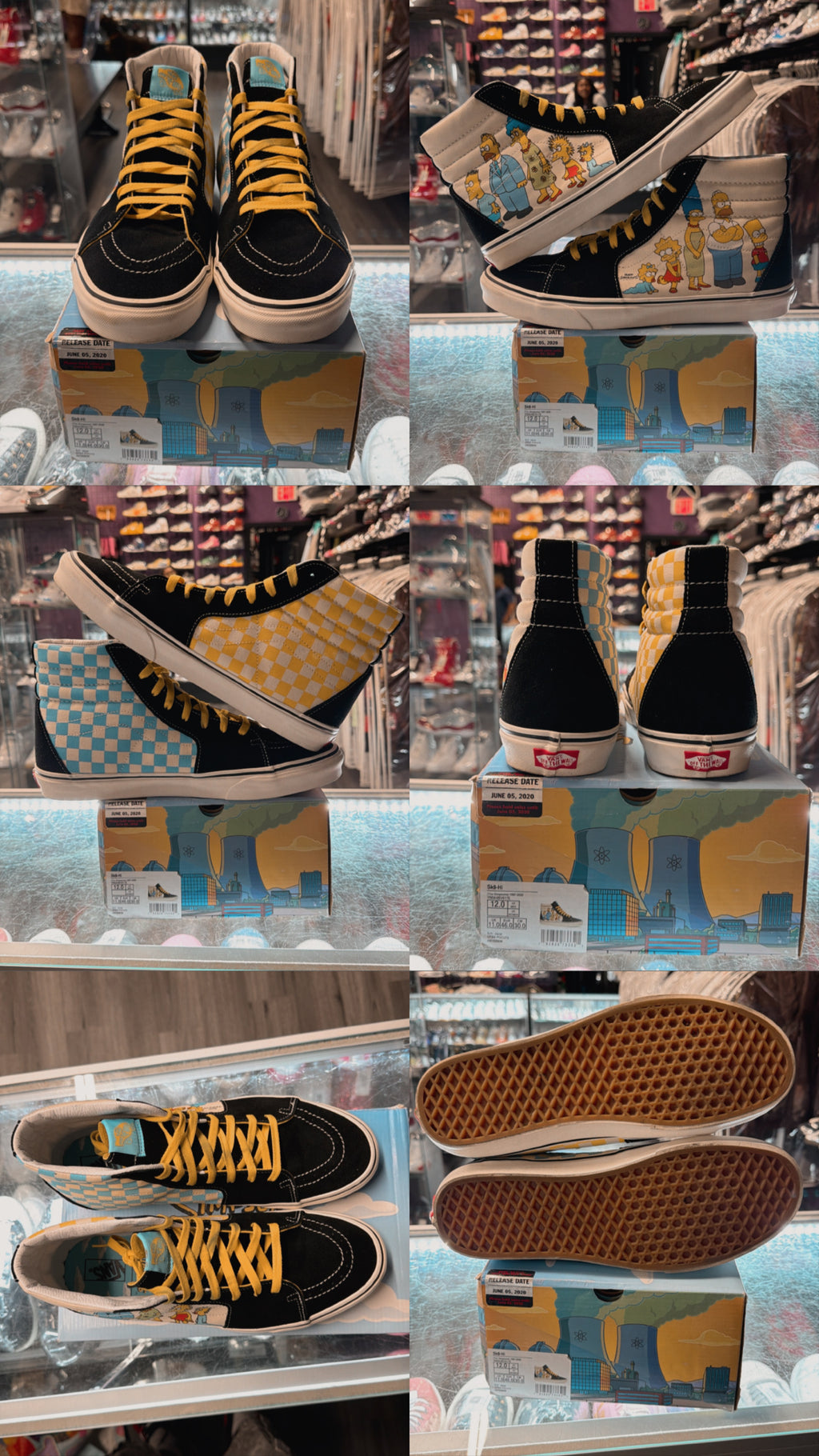 2020 Vans Sk8-Hi "The Simpson Family Portrait"