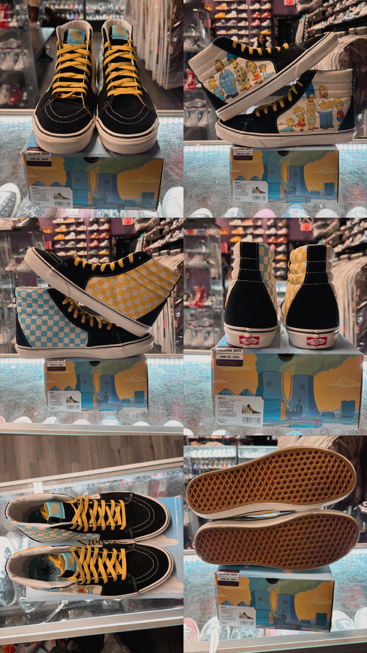 2020 Vans Sk8-Hi "The Simpson Family Portrait"