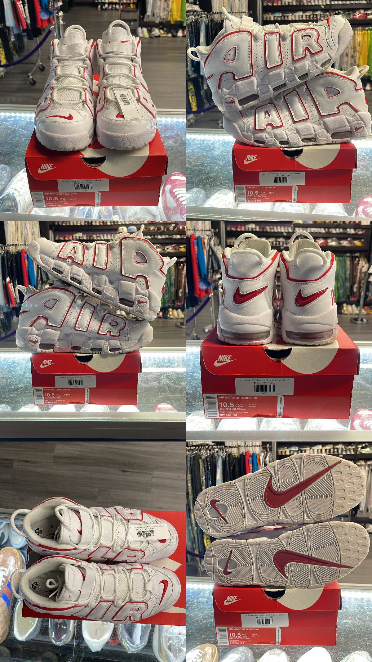 2018 Nike Air More Uptempo "White Varsity Red Outline"