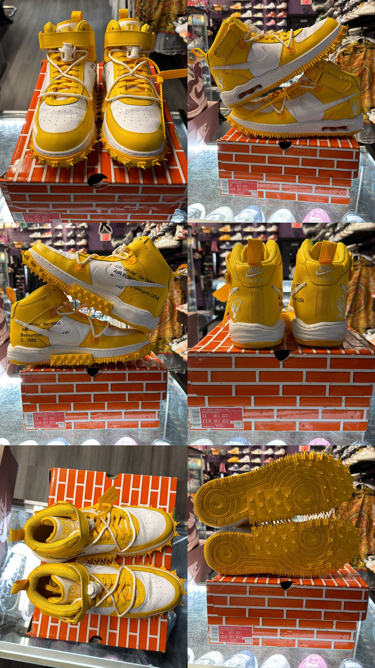 2023 Nike Air Force 1 Mid "Off-White Varsity Maize"