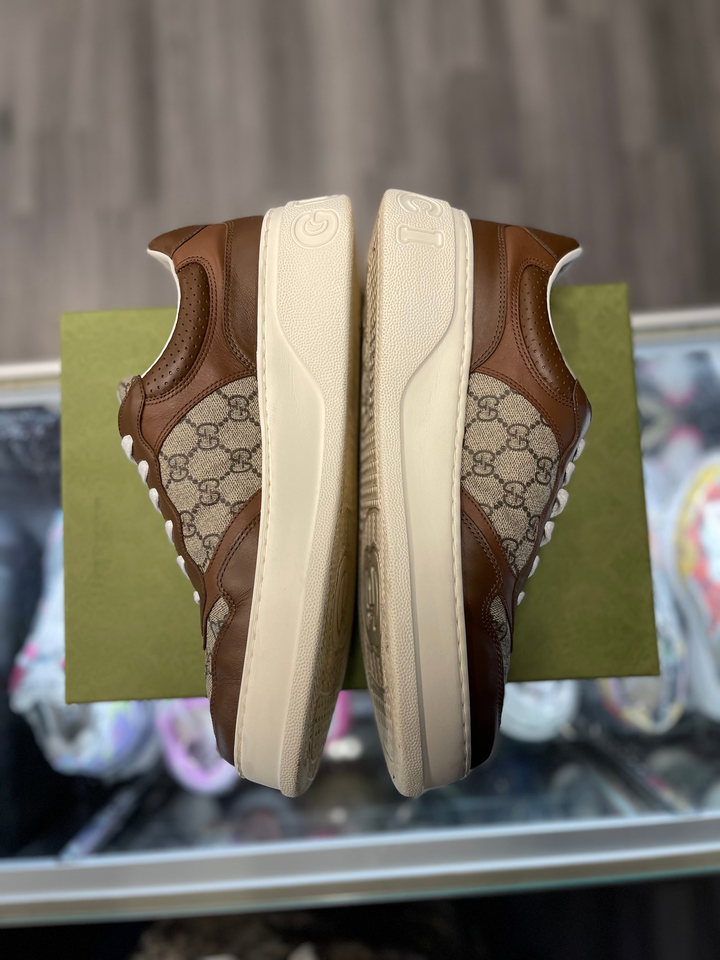 Gucci GG Beige Ebony Canvas Sneaker