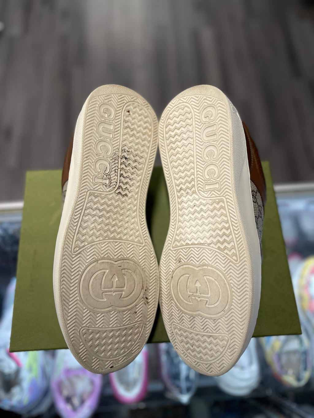 Gucci GG Beige Ebony Canvas Sneaker