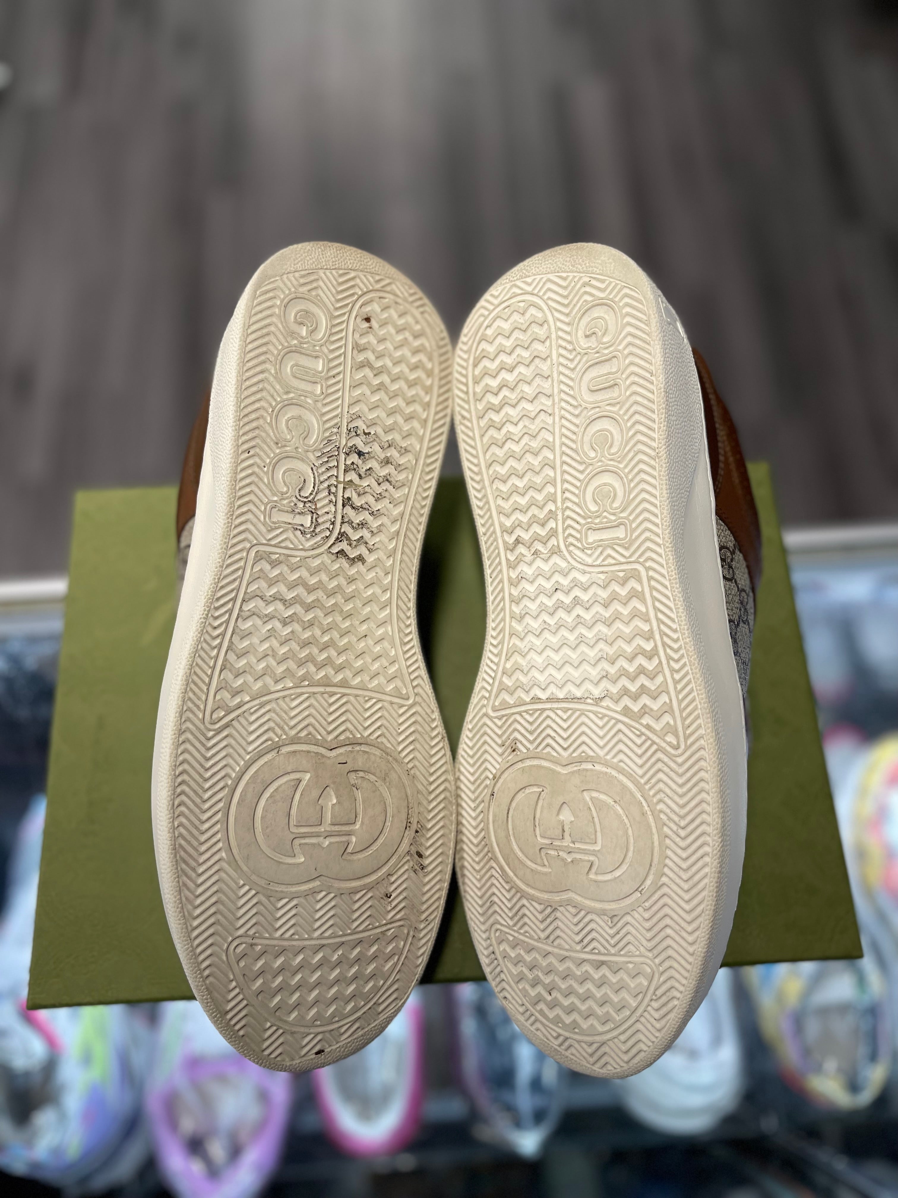 Gucci GG Beige Ebony Canvas Sneaker