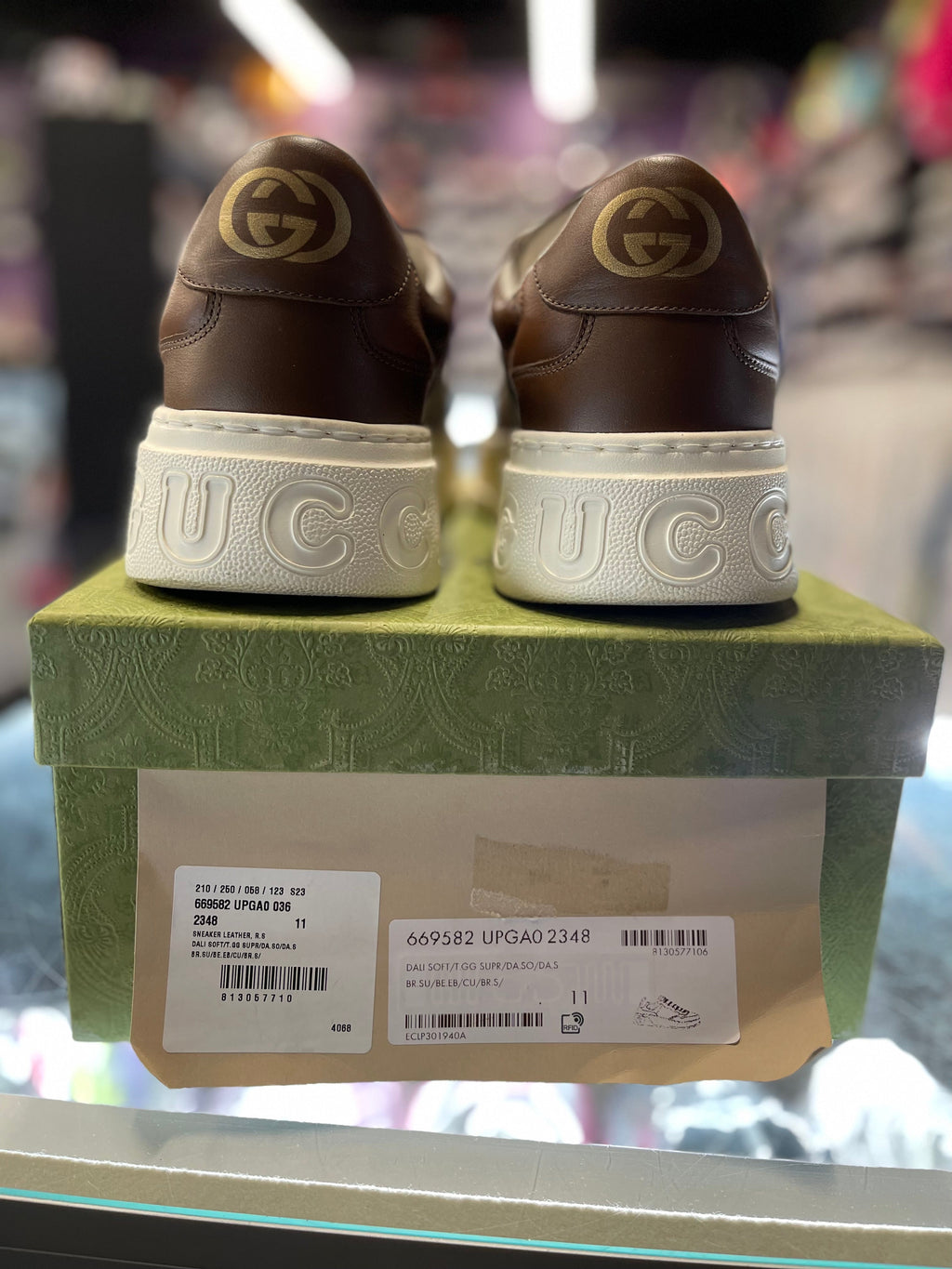 Gucci GG Beige Ebony Canvas Sneaker
