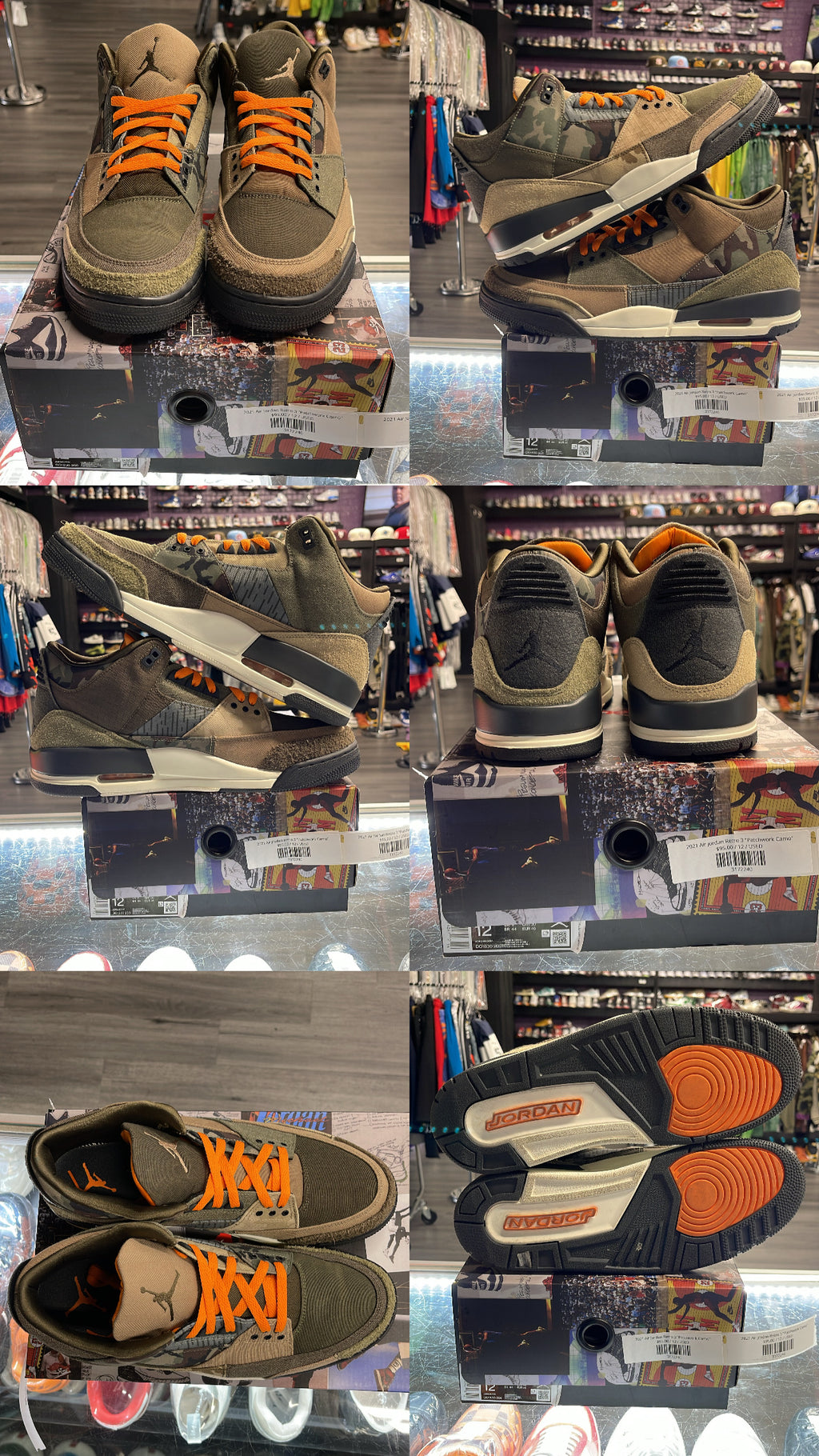 2021 Air Jordan Retro 3 "Patchwork Camo"