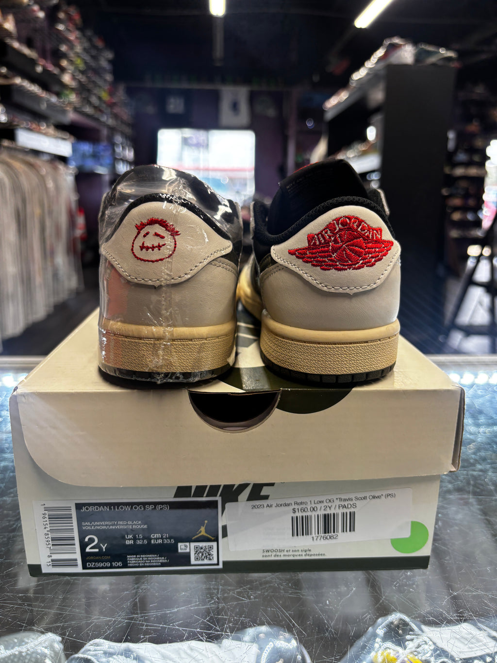 2023 Air Jordan Retro 1 Low OG "Travis Scott Olive" (PS)