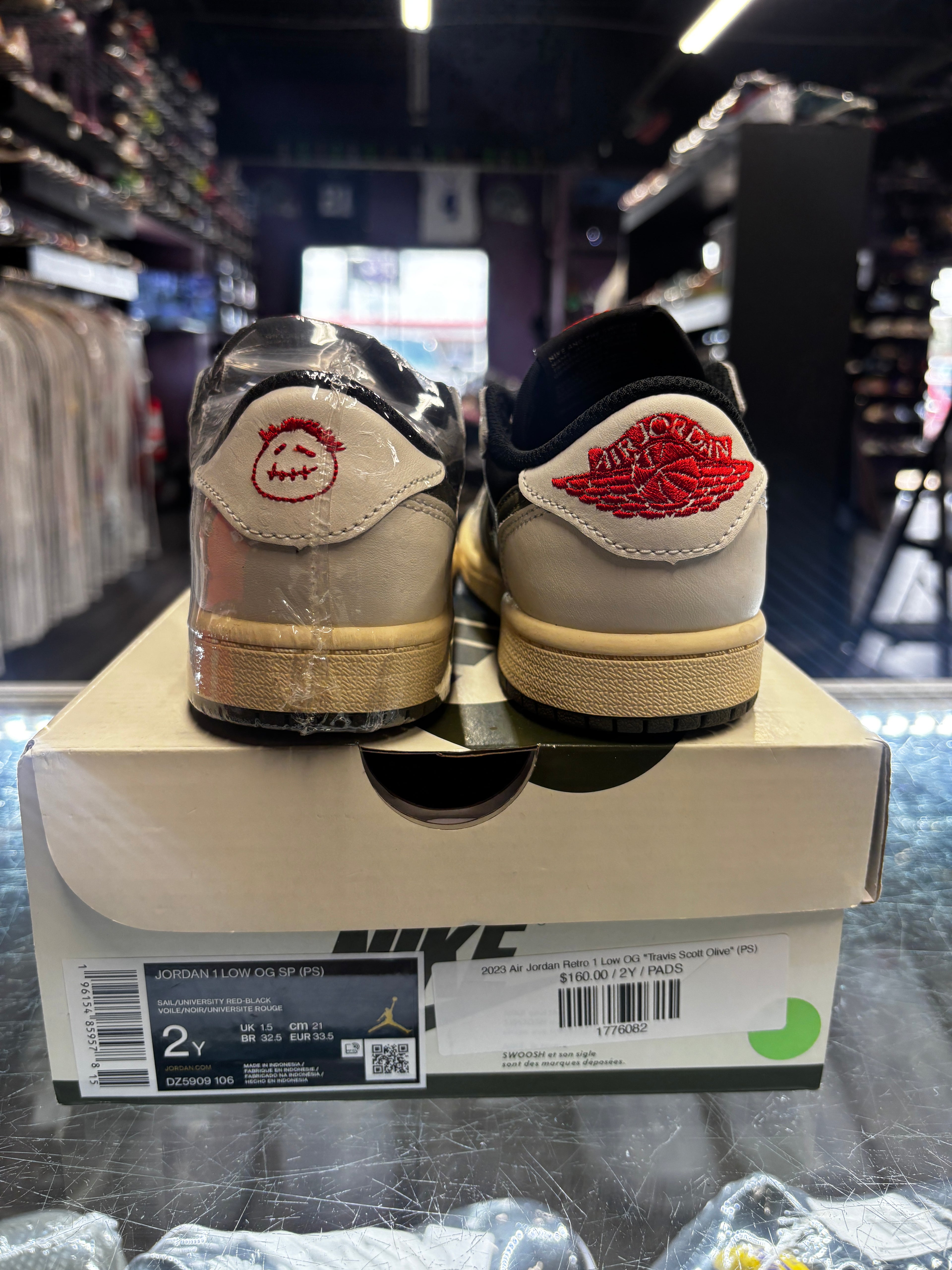 2023 Air Jordan Retro 1 Low OG "Travis Scott Olive" (PS)
