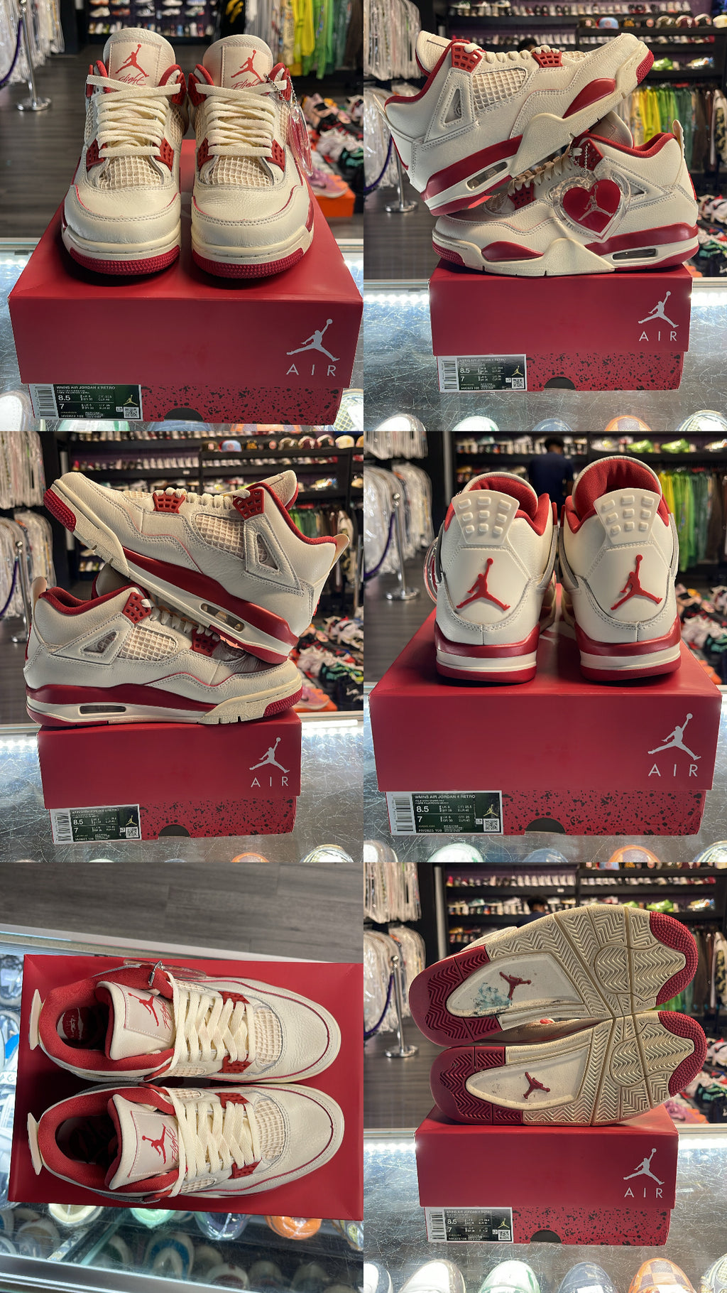 2026 Air Jordan Retro 4 "Valentine's Day Sierra Red" (W)