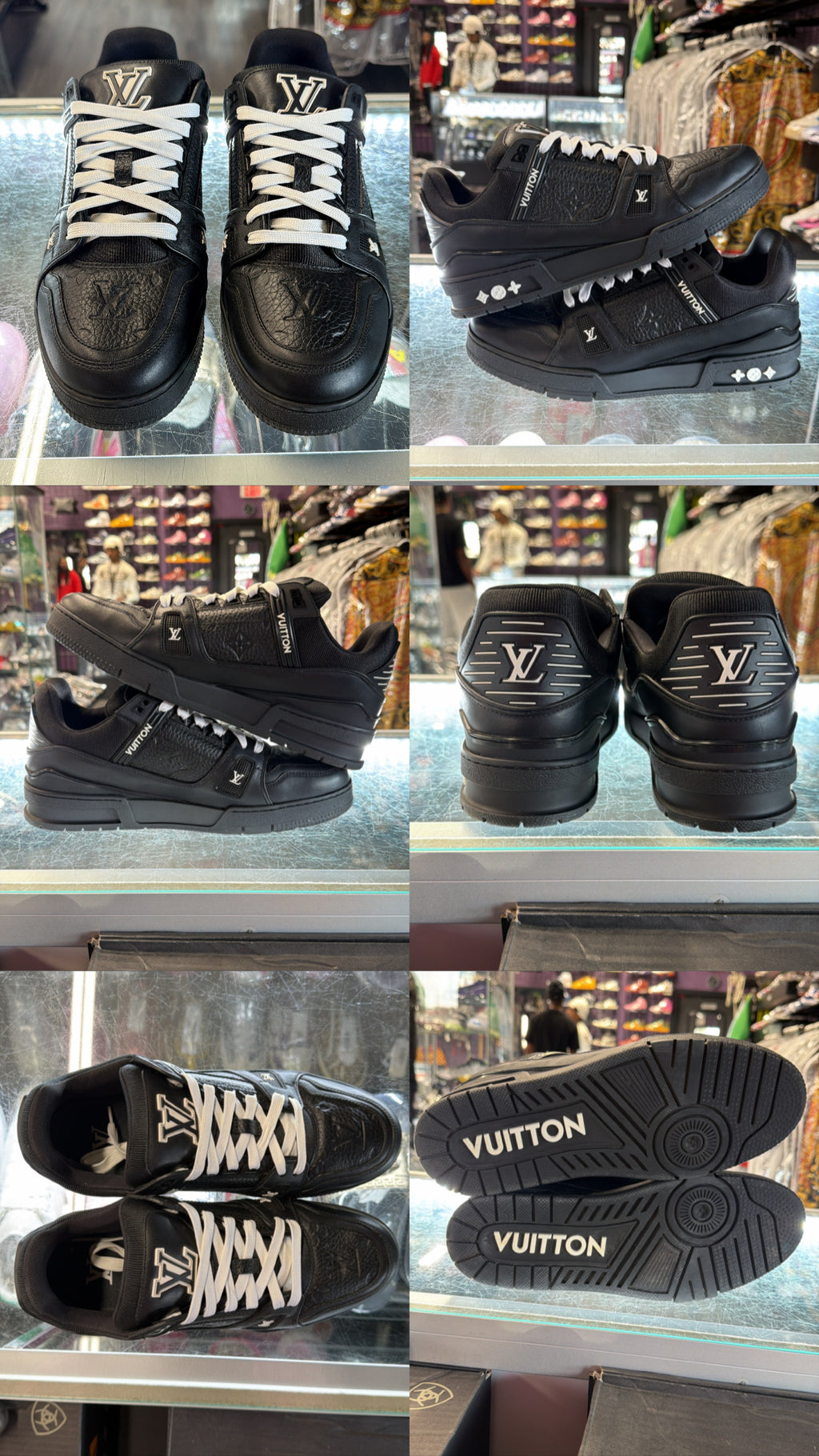 Louis Vuitton LV Trainer Monogram "Black Embossed"