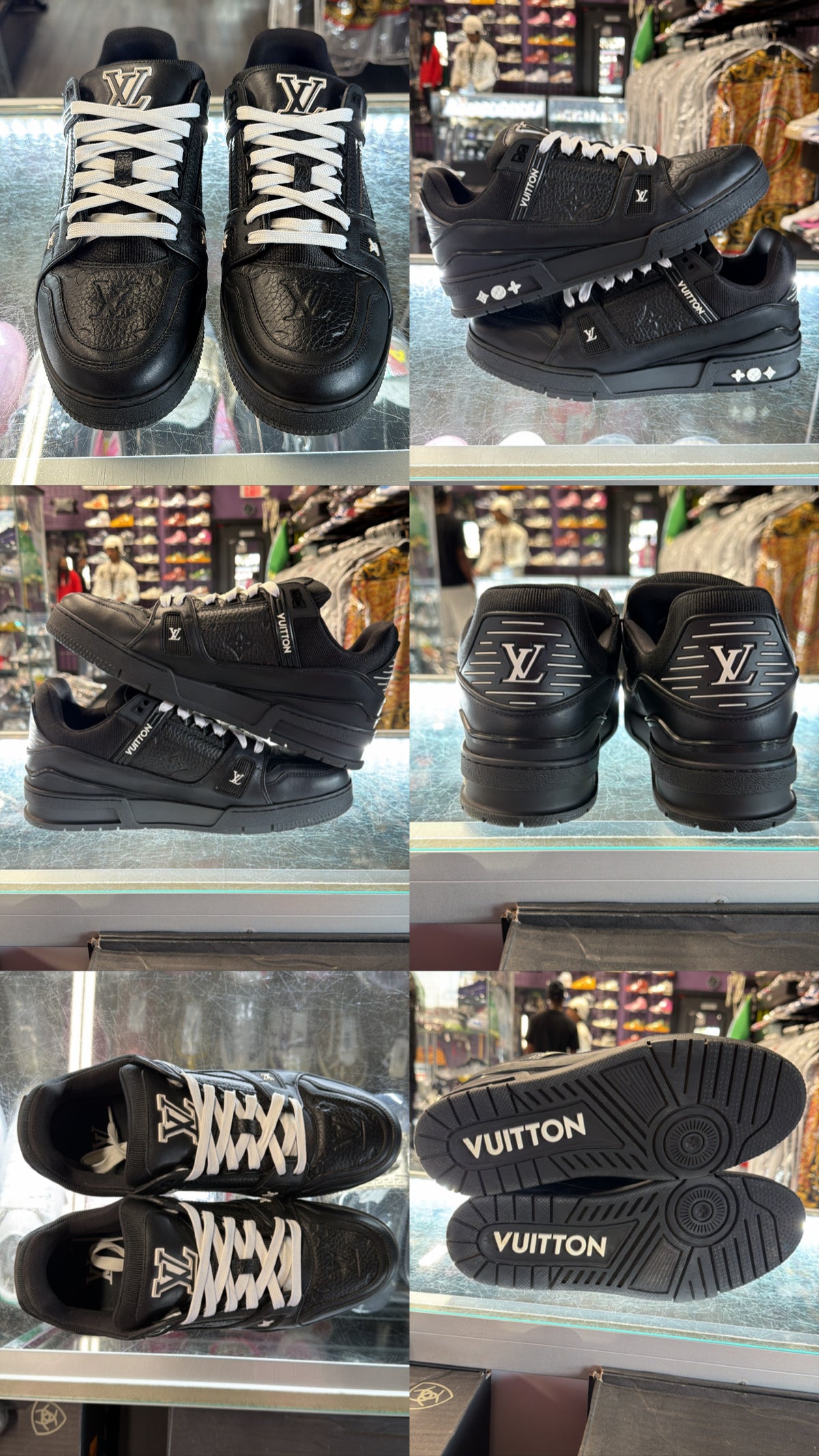 Louis Vuitton LV Trainer Monogram "Black Embossed"