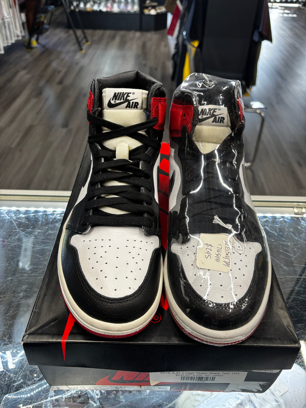 2019 AJR 1 High "Satin Black Toe" (W)