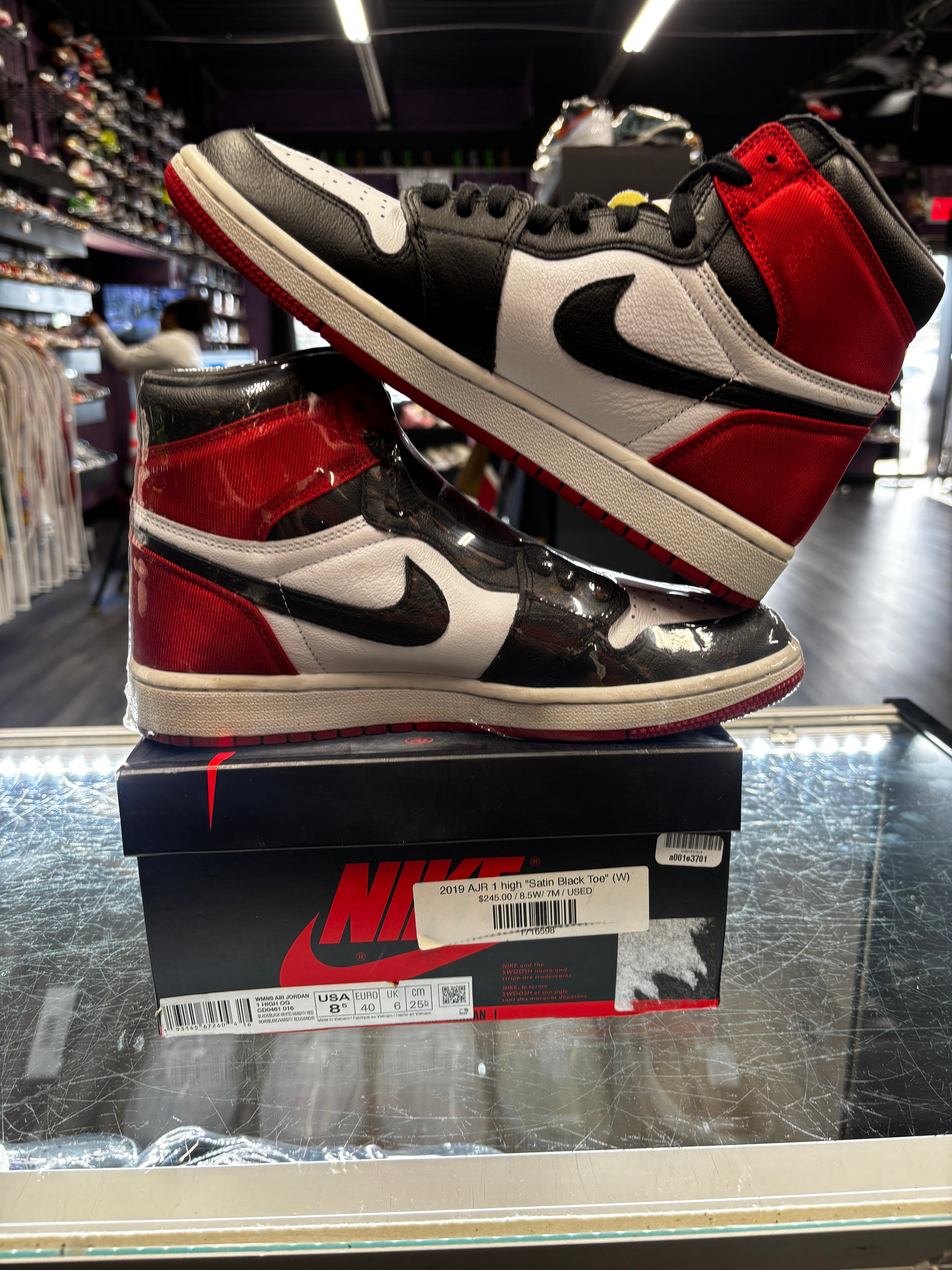 2019 AJR 1 High "Satin Black Toe" (W)