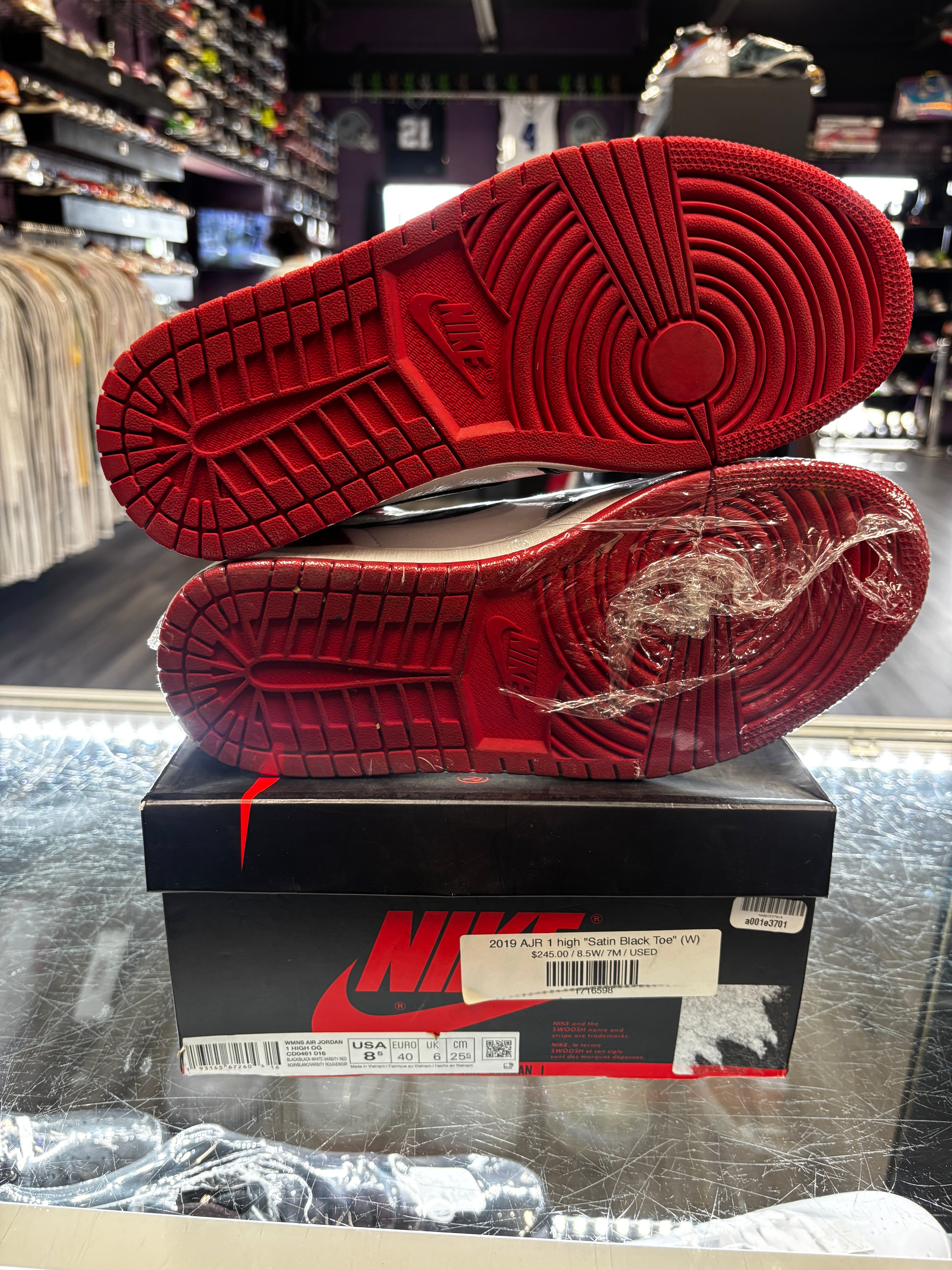 2019 AJR 1 High "Satin Black Toe" (W)