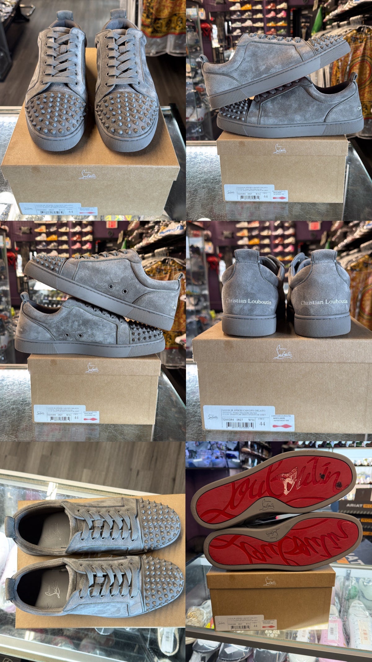 Christian Louboutin Louis Jr Spikes Canopy Sneakers