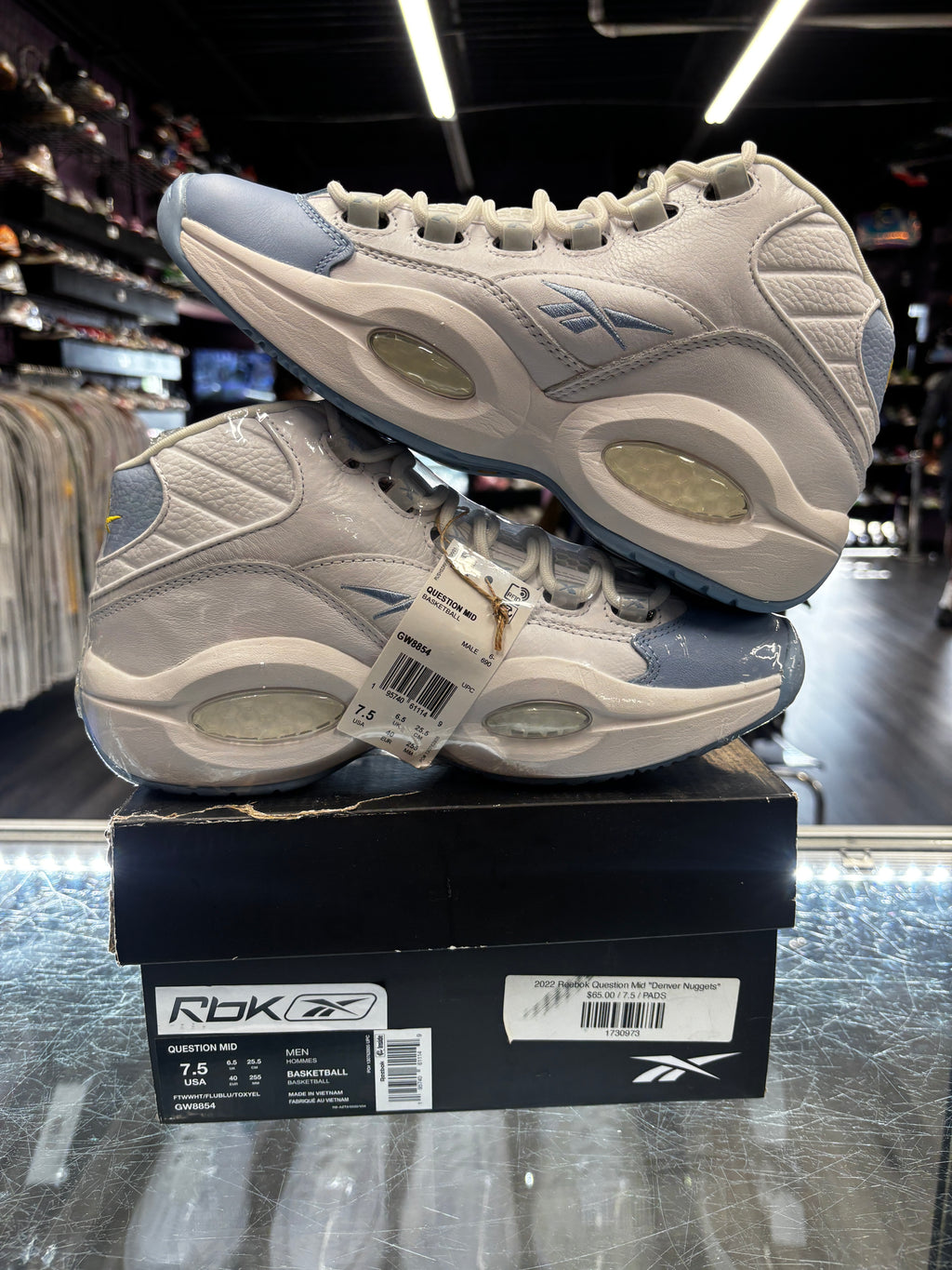 2022 Reebok Question Mid "Denver Nuggets"