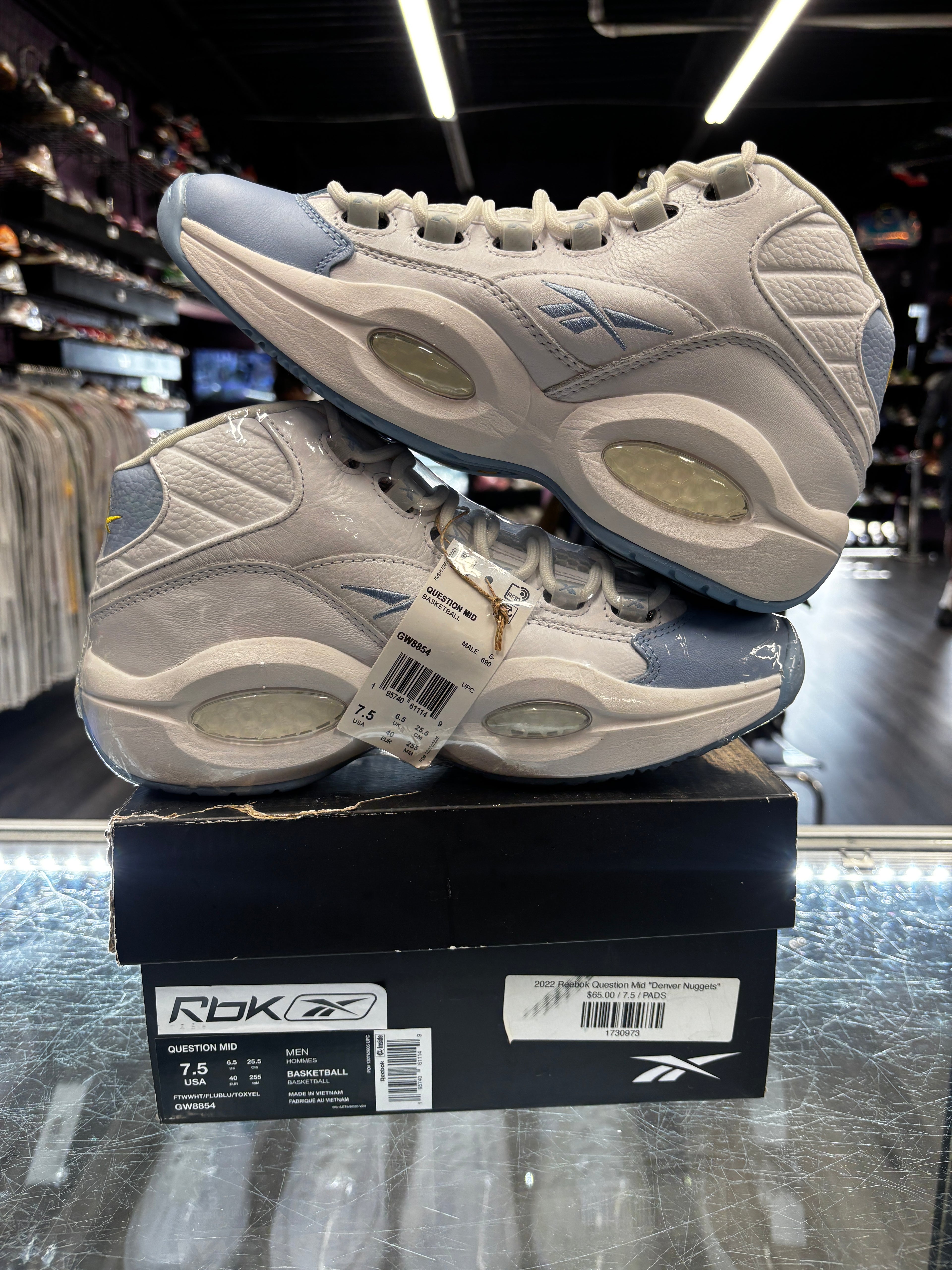 2022 Reebok Question Mid "Denver Nuggets"