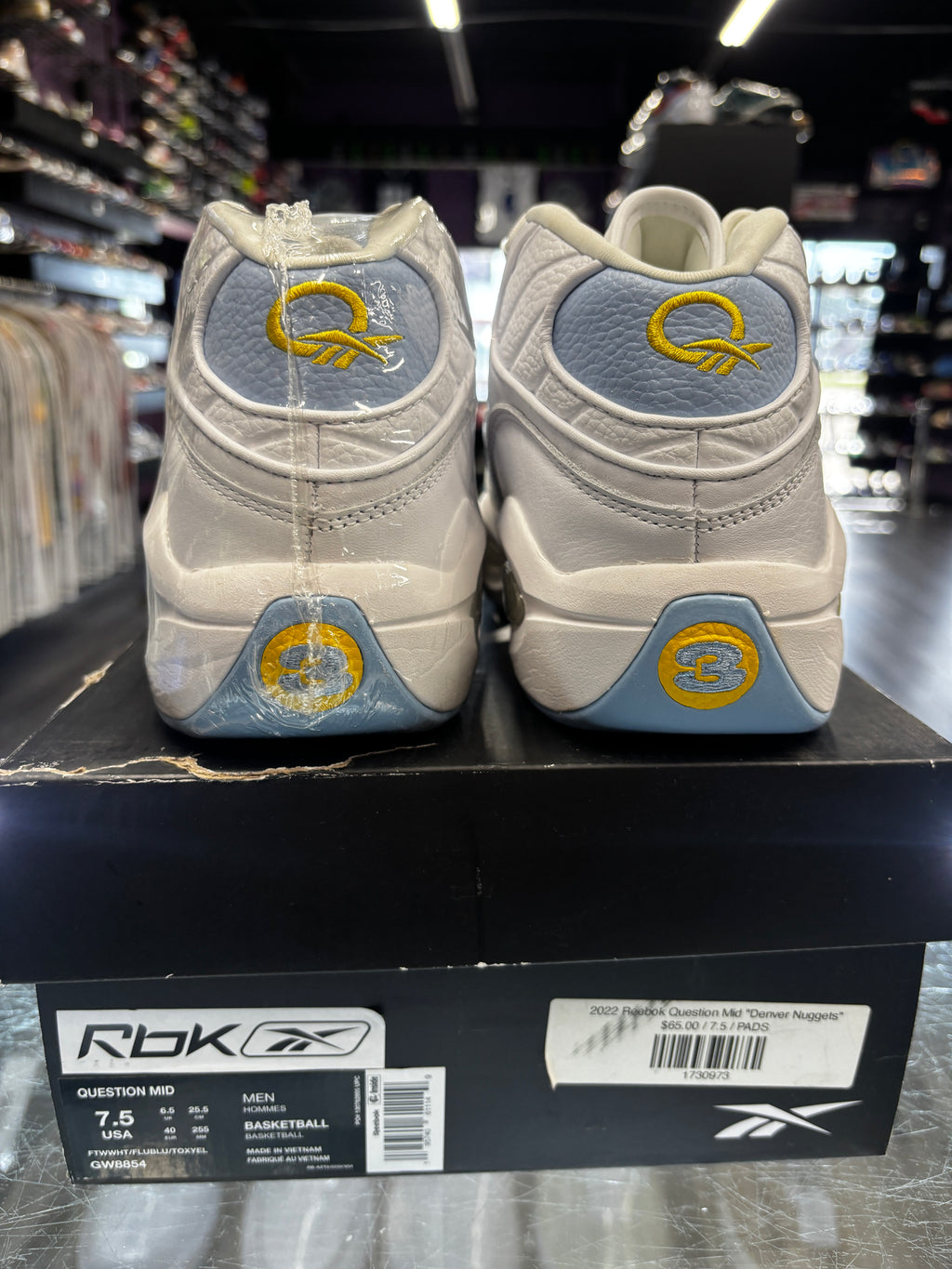 2022 Reebok Question Mid "Denver Nuggets"