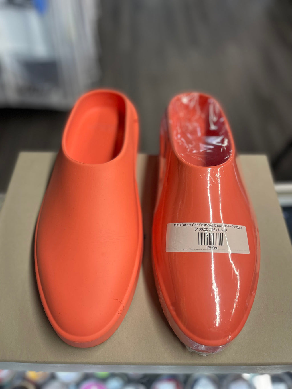 2023 Fear of God California Backless Slip-On "Coral"
