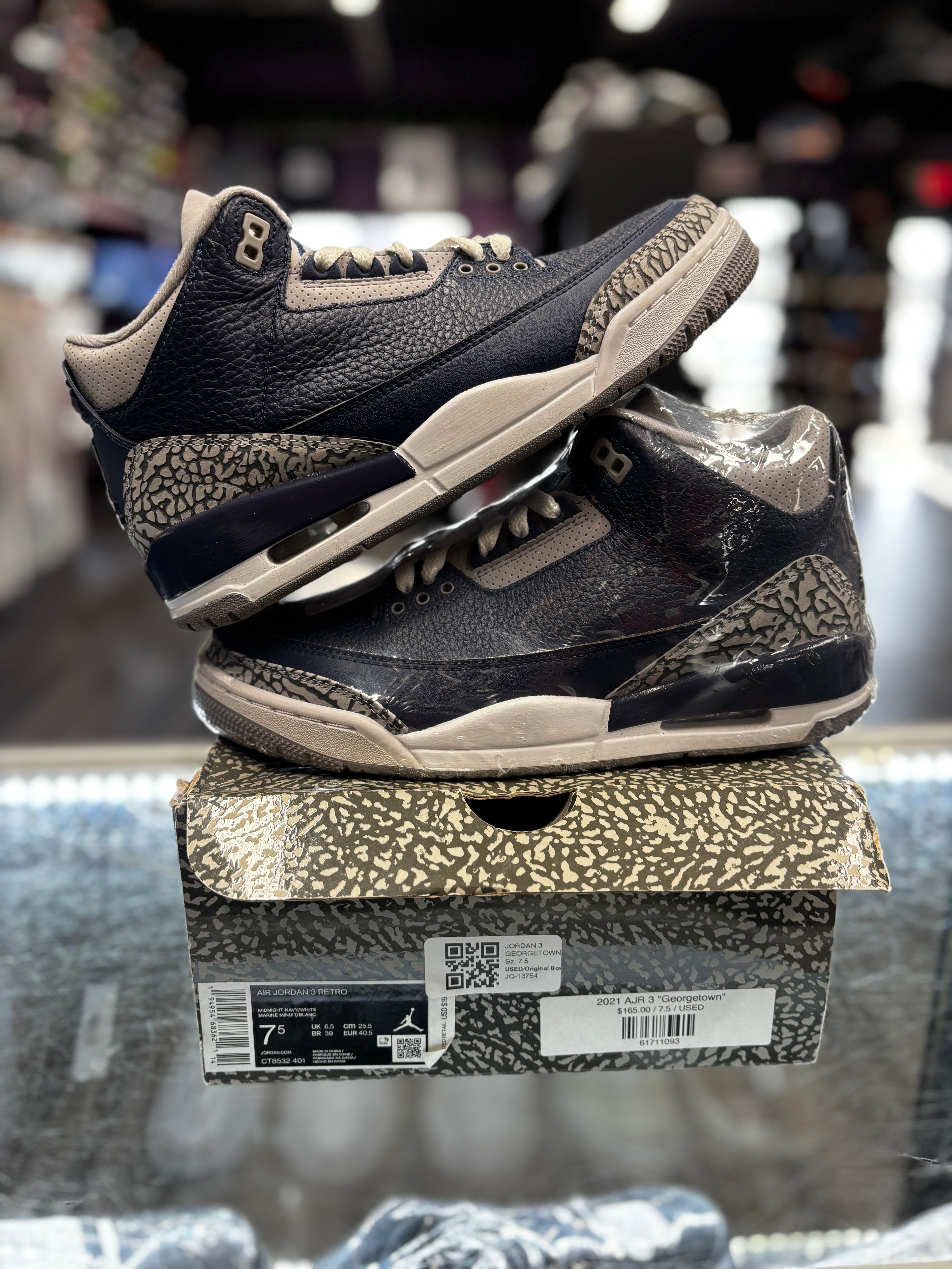 2021 Air Jordan Retro 3 "Georgetown"