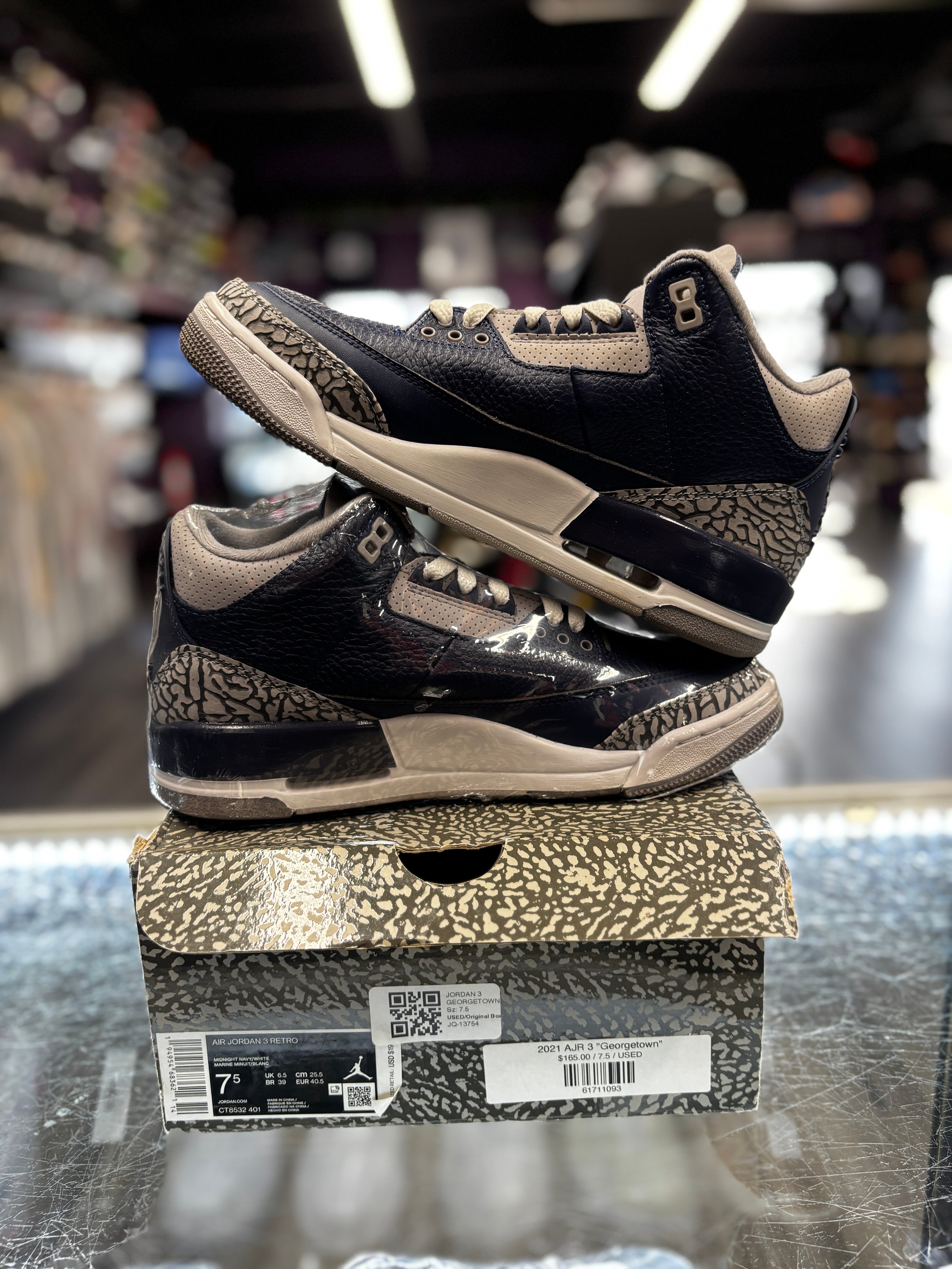 2021 Air Jordan Retro 3 "Georgetown"