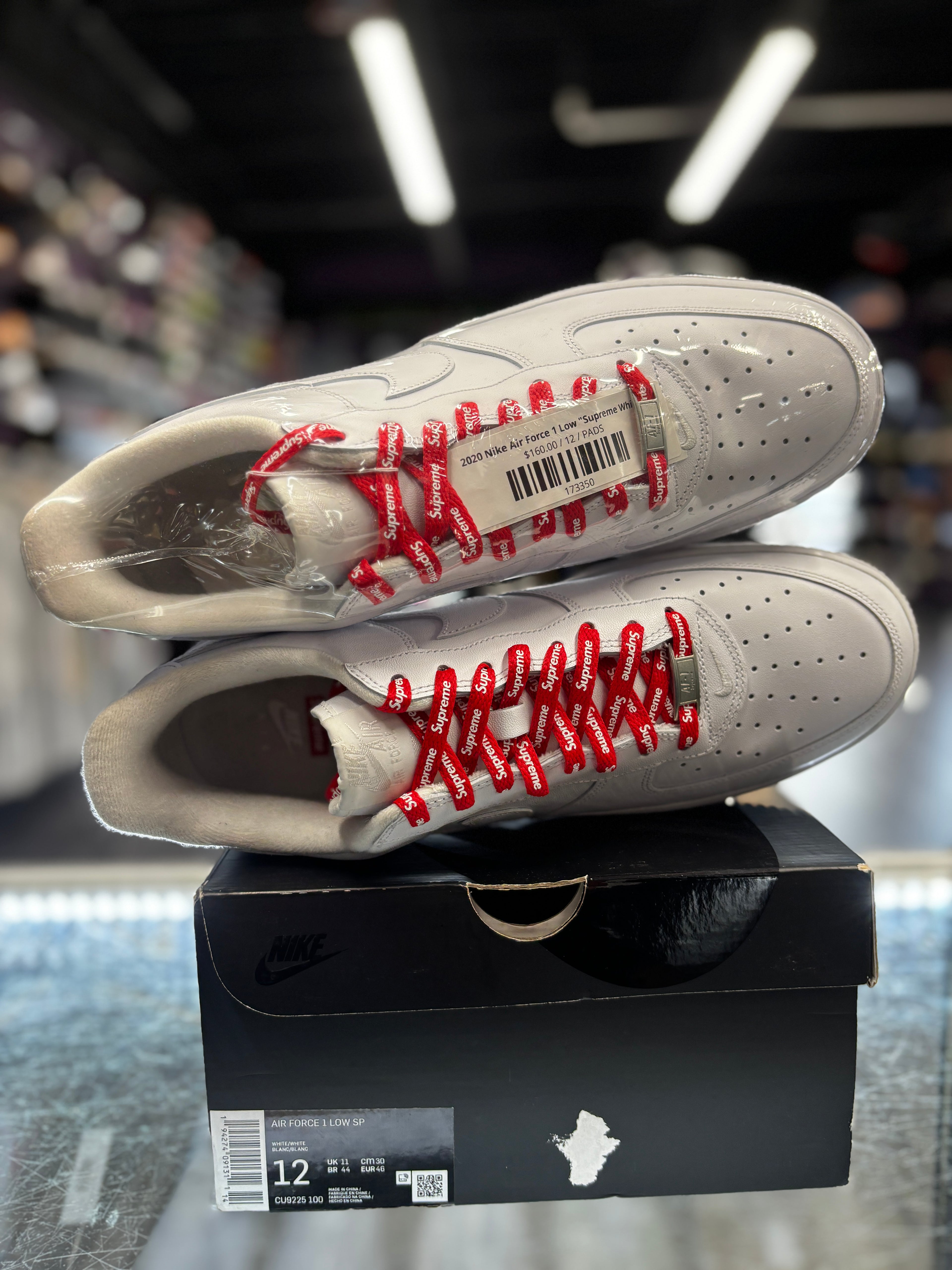 2020 Nike Air Force 1 Low "Supreme White"