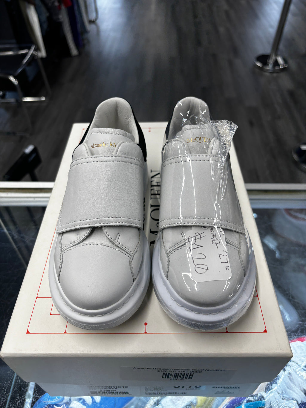 Alexander McQueen Oversized Velcro"White/Black"