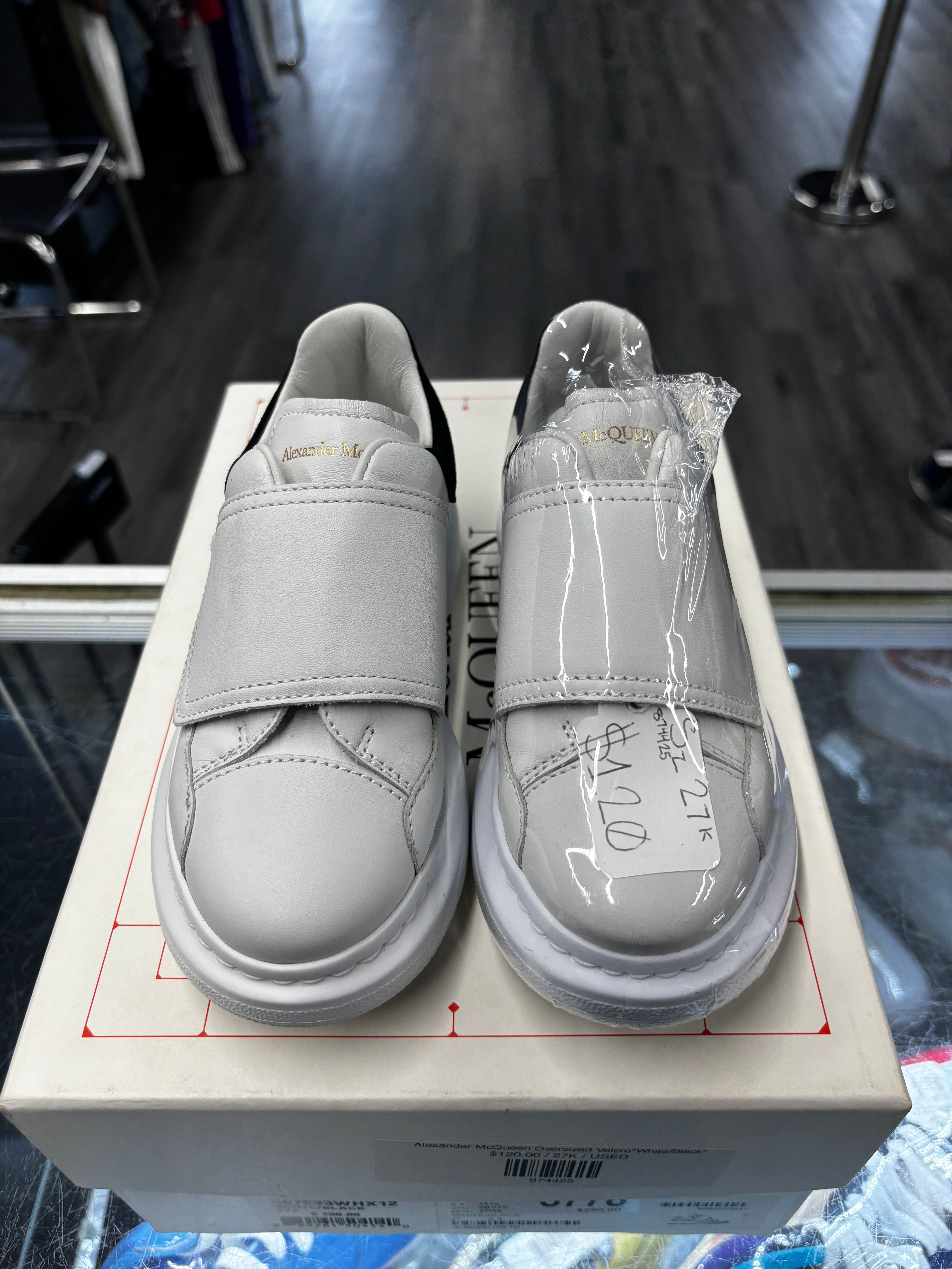 Alexander McQueen Oversized Velcro"White/Black"