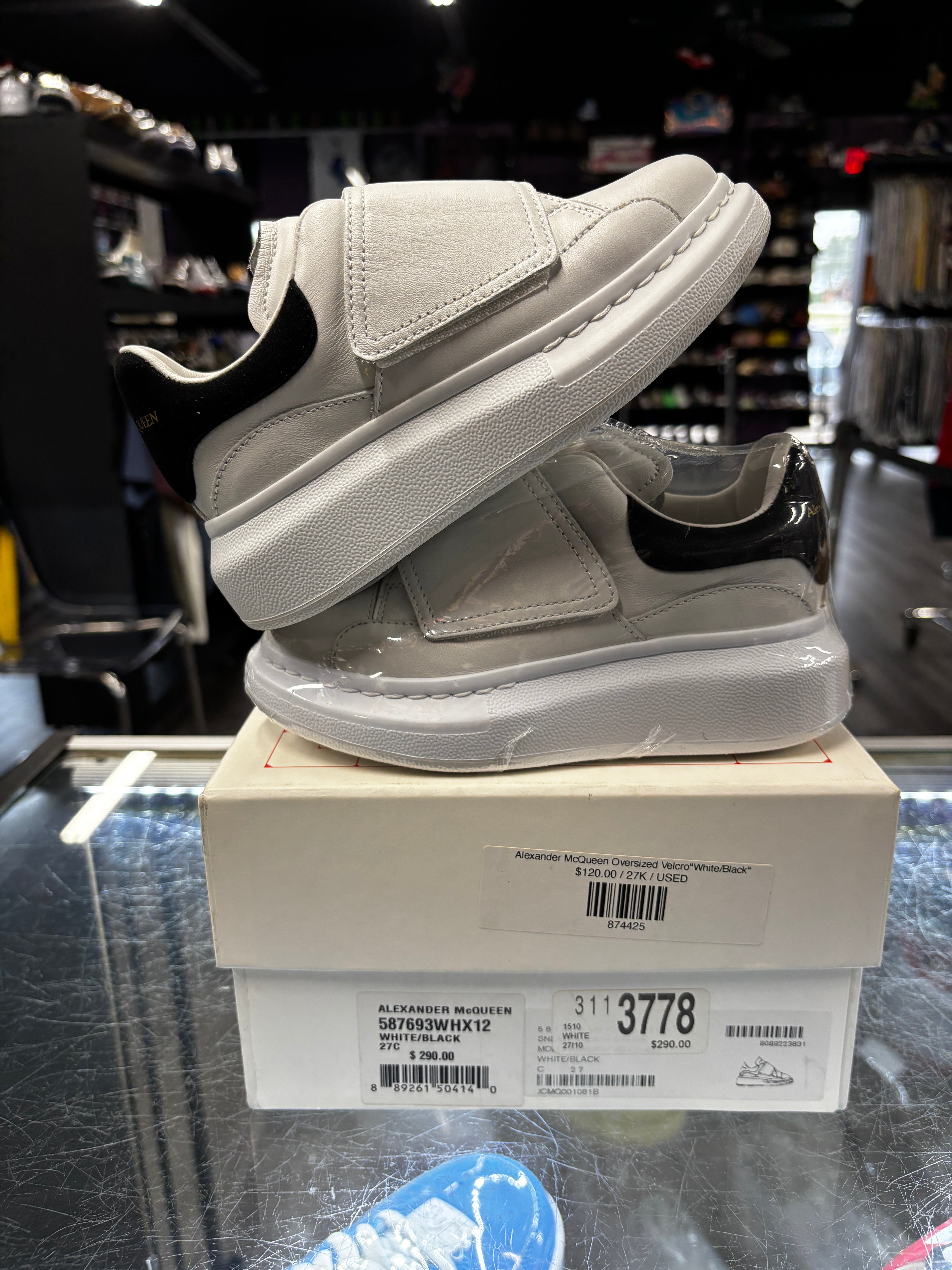 Alexander McQueen Oversized Velcro"White/Black"
