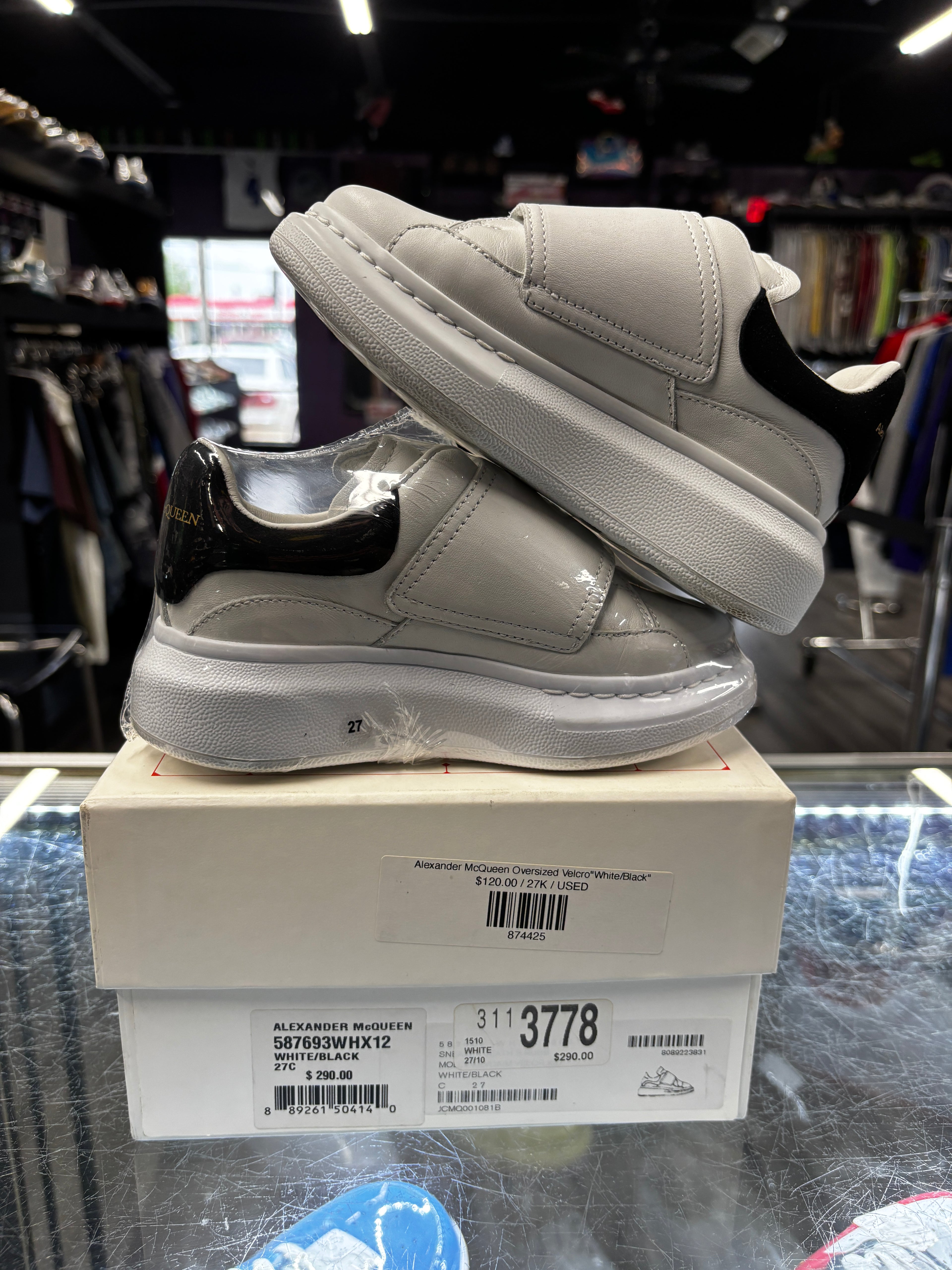 Alexander McQueen Oversized Velcro"White/Black"
