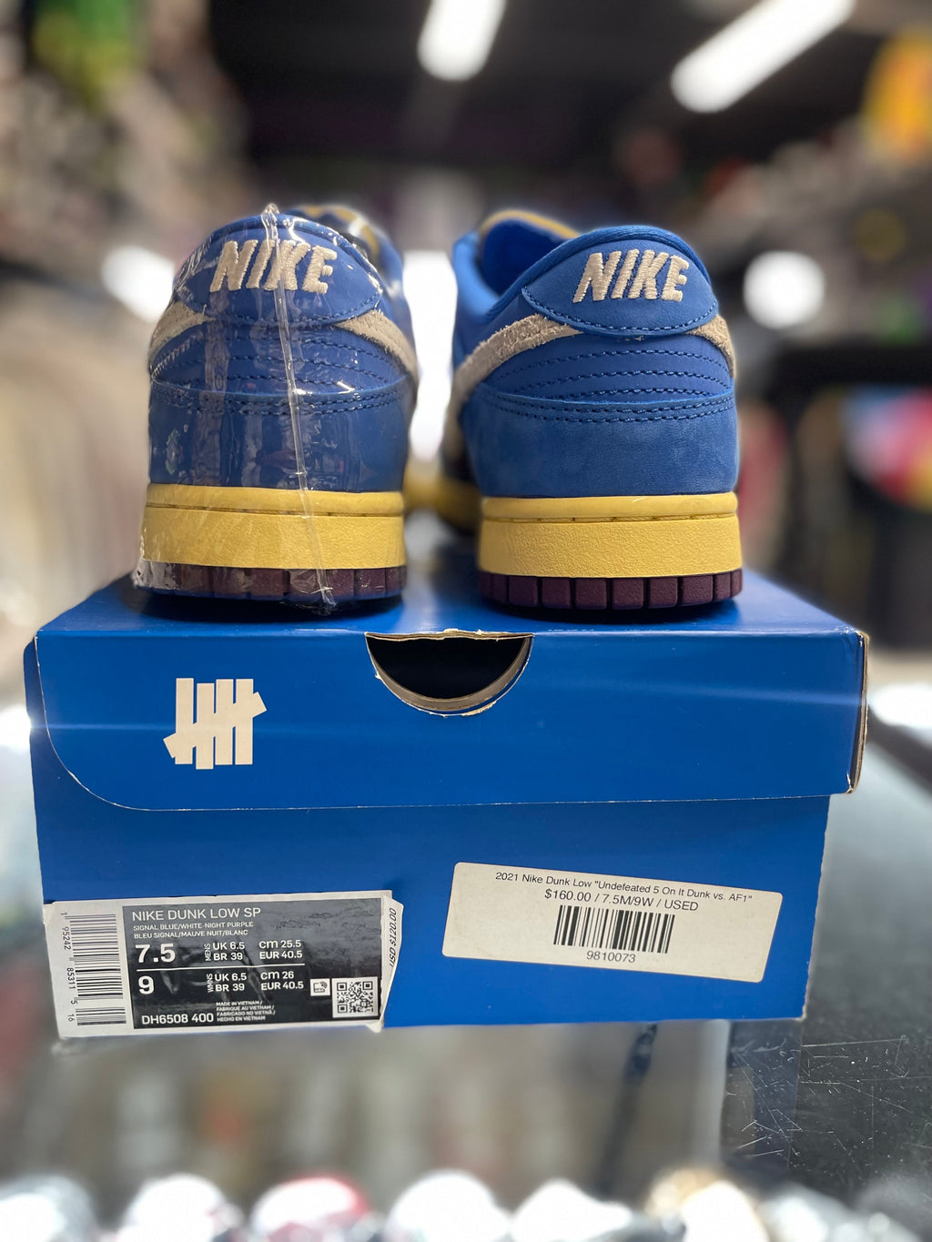 2021 Nike Dunk Low "Undefeated 5 On It Dunk vs. AF1"