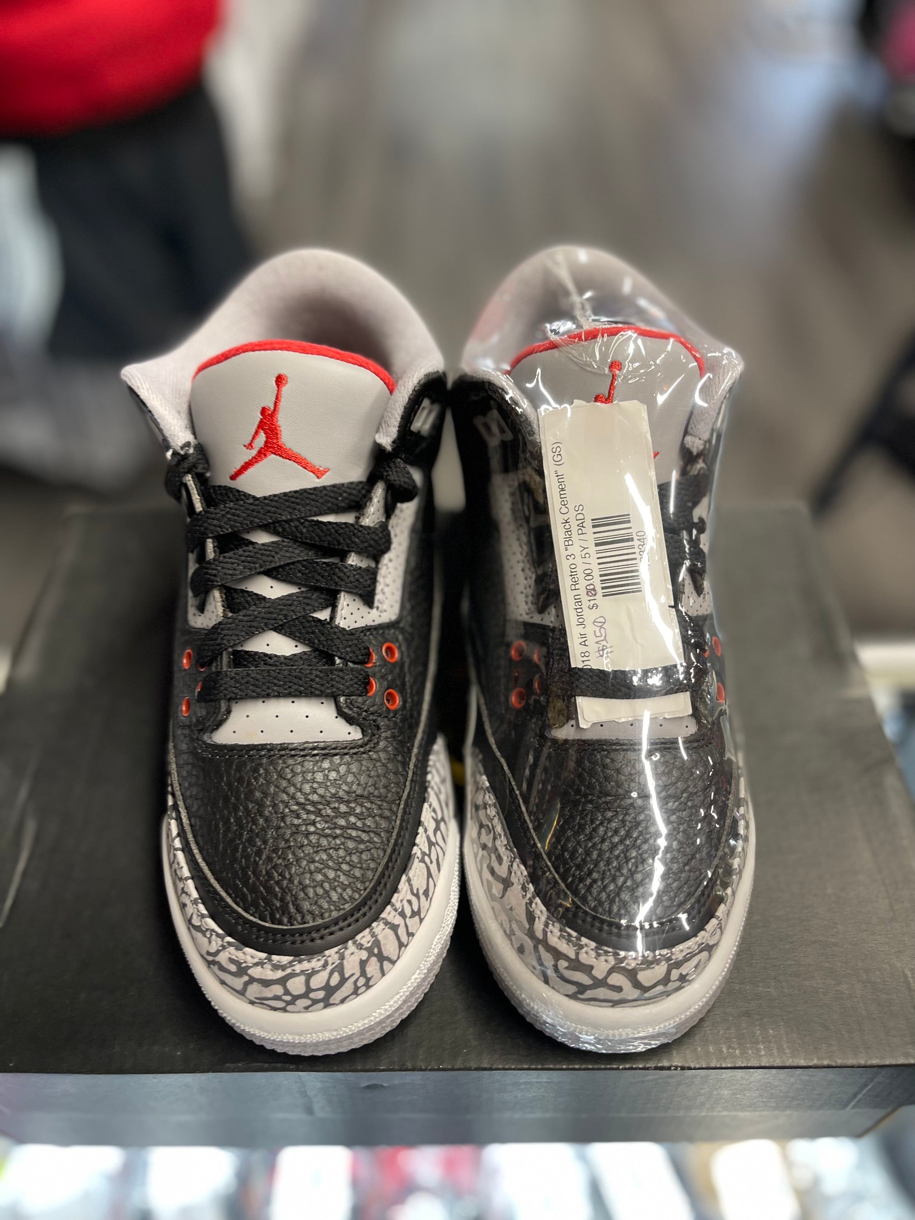 2018 Air Jordan Retro 3 "Black Cement" (GS)