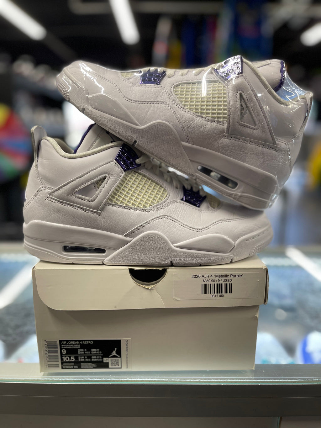 2020 Air Jordan Retro 4 "Metallic Purple"
