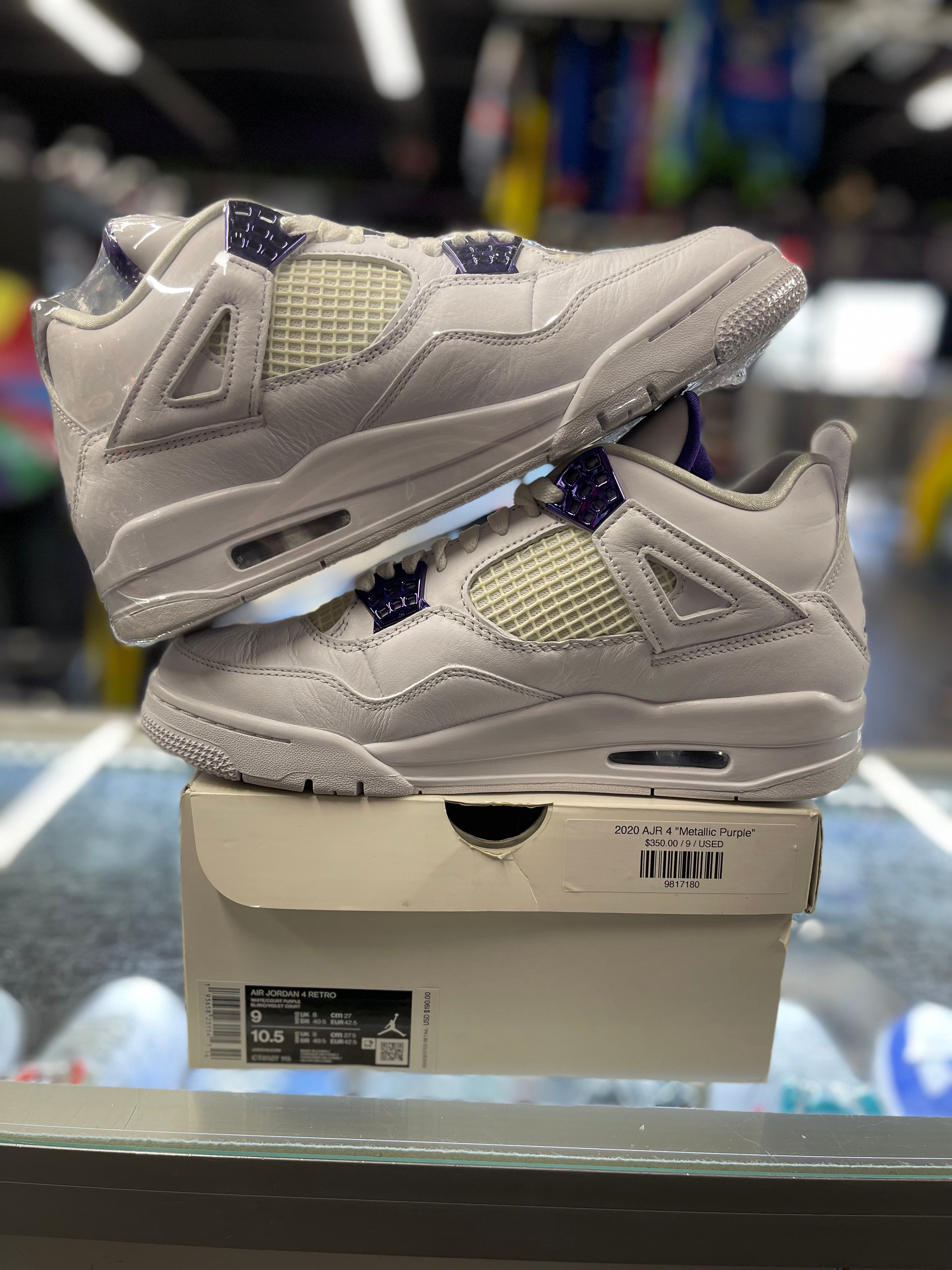 2020 Air Jordan Retro 4 "Metallic Purple"