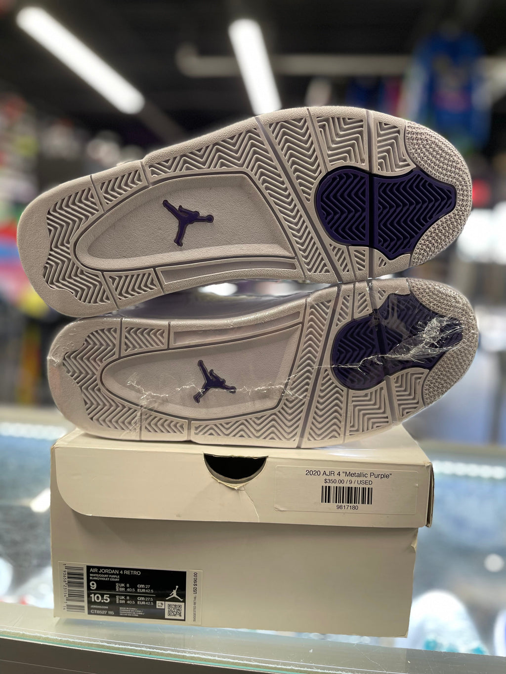2020 Air Jordan Retro 4 "Metallic Purple"