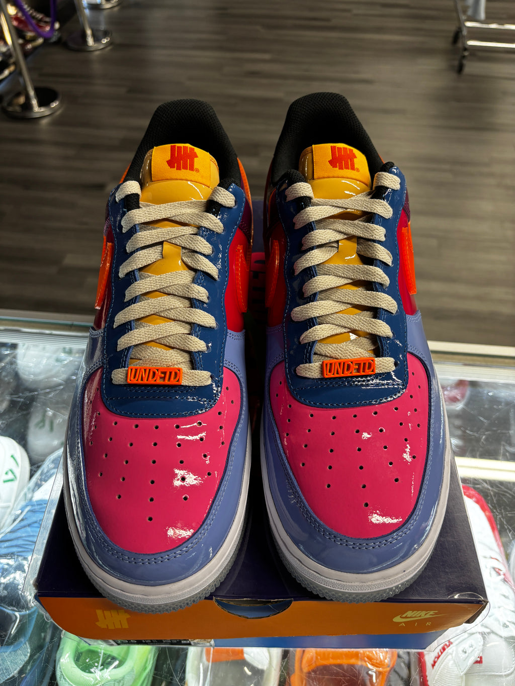 2022 Nike Air Force 1 Low SP "Undefeated Multi-Patent Total Orange"