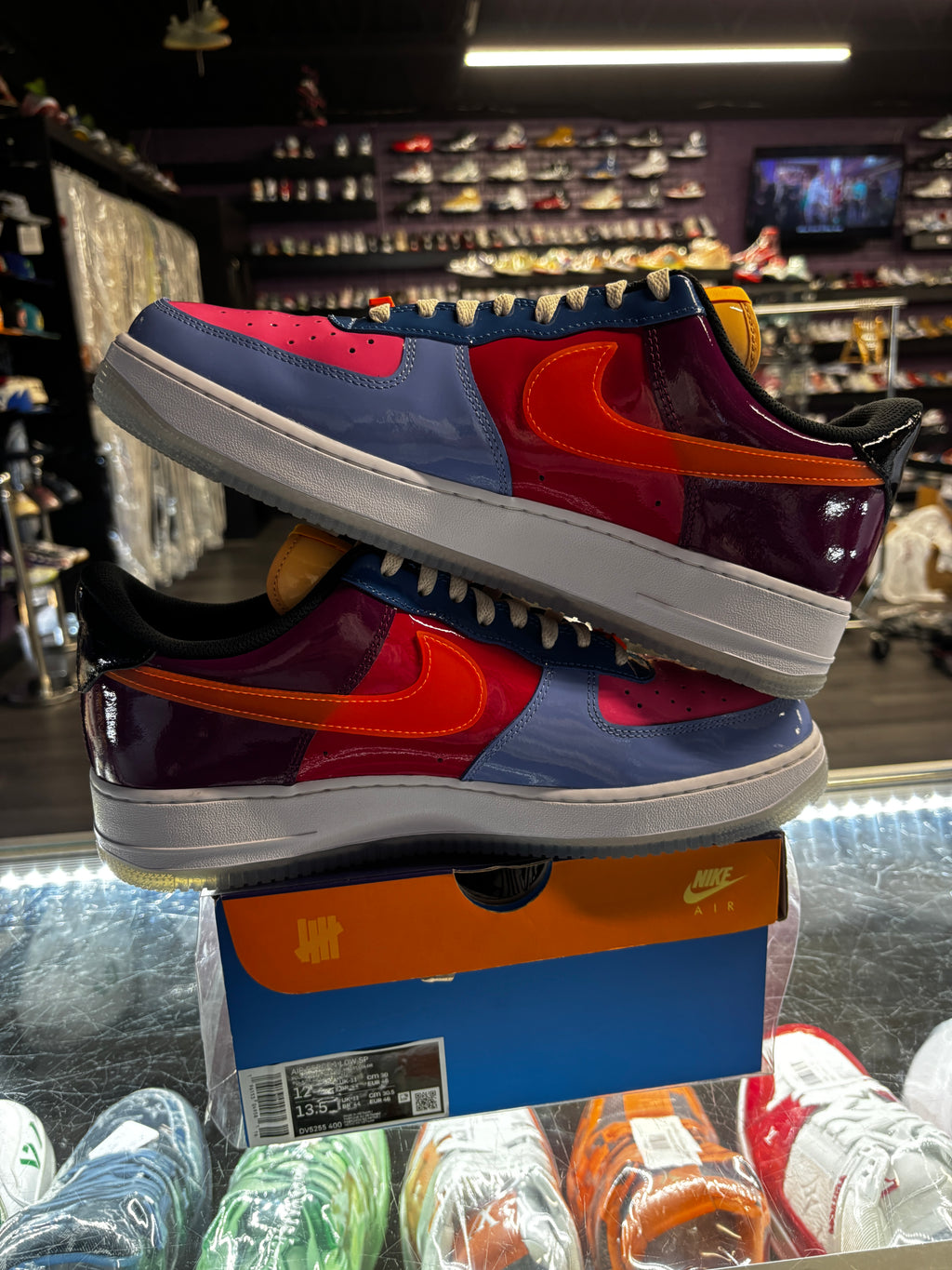 2022 Nike Air Force 1 Low SP "Undefeated Multi-Patent Total Orange"