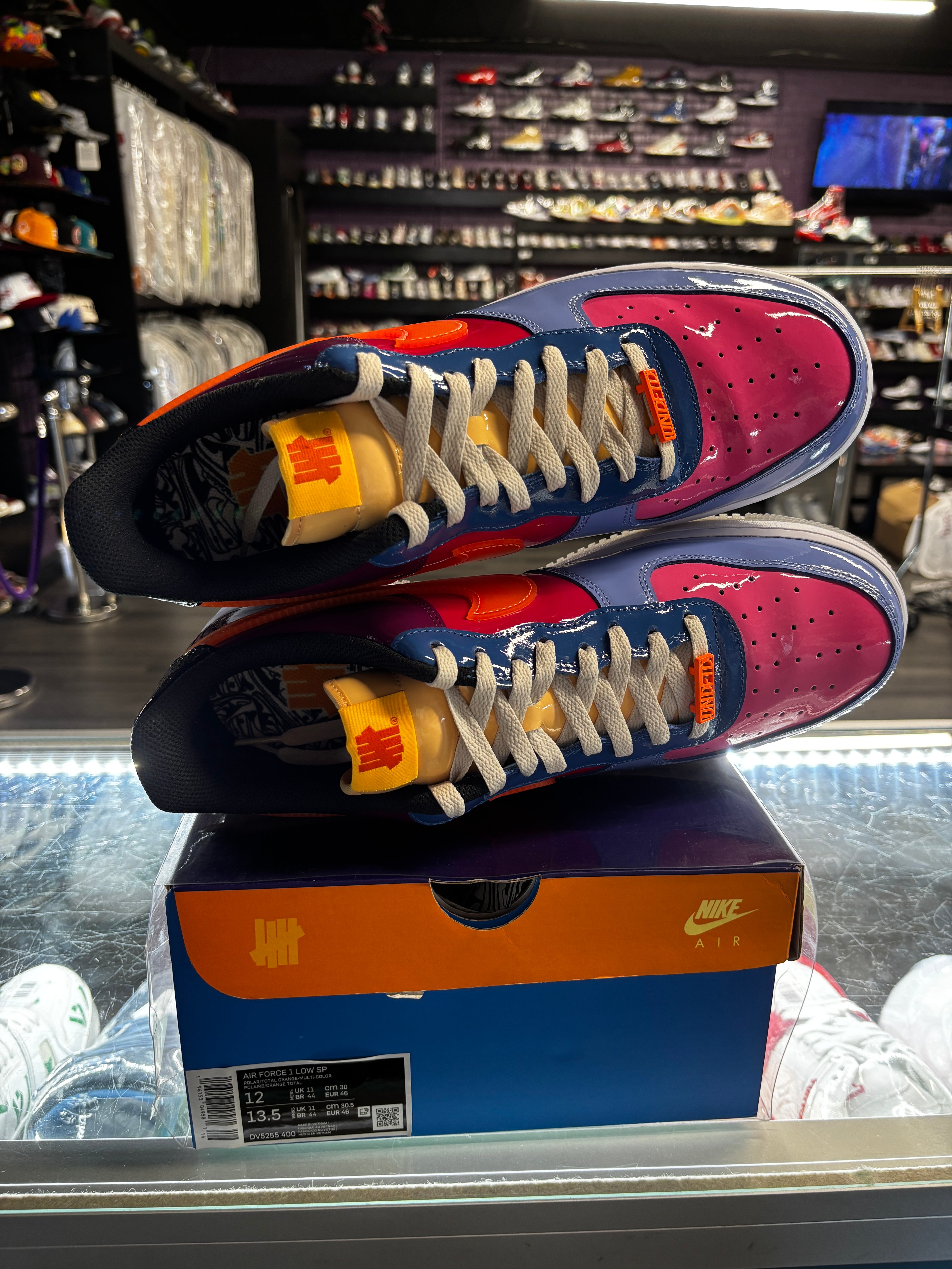 2022 Nike Air Force 1 Low SP "Undefeated Multi-Patent Total Orange"