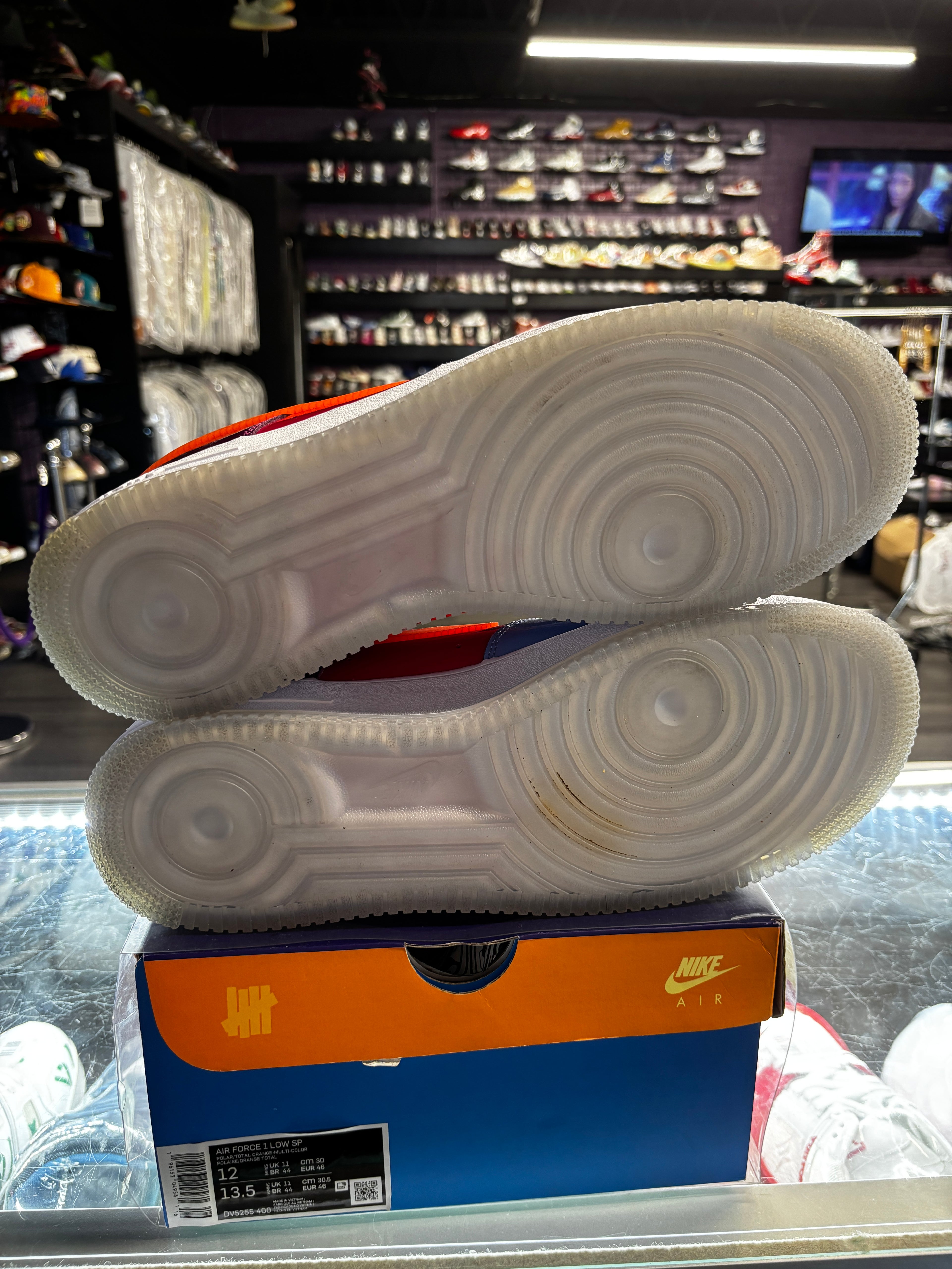 2022 Nike Air Force 1 Low SP "Undefeated Multi-Patent Total Orange"