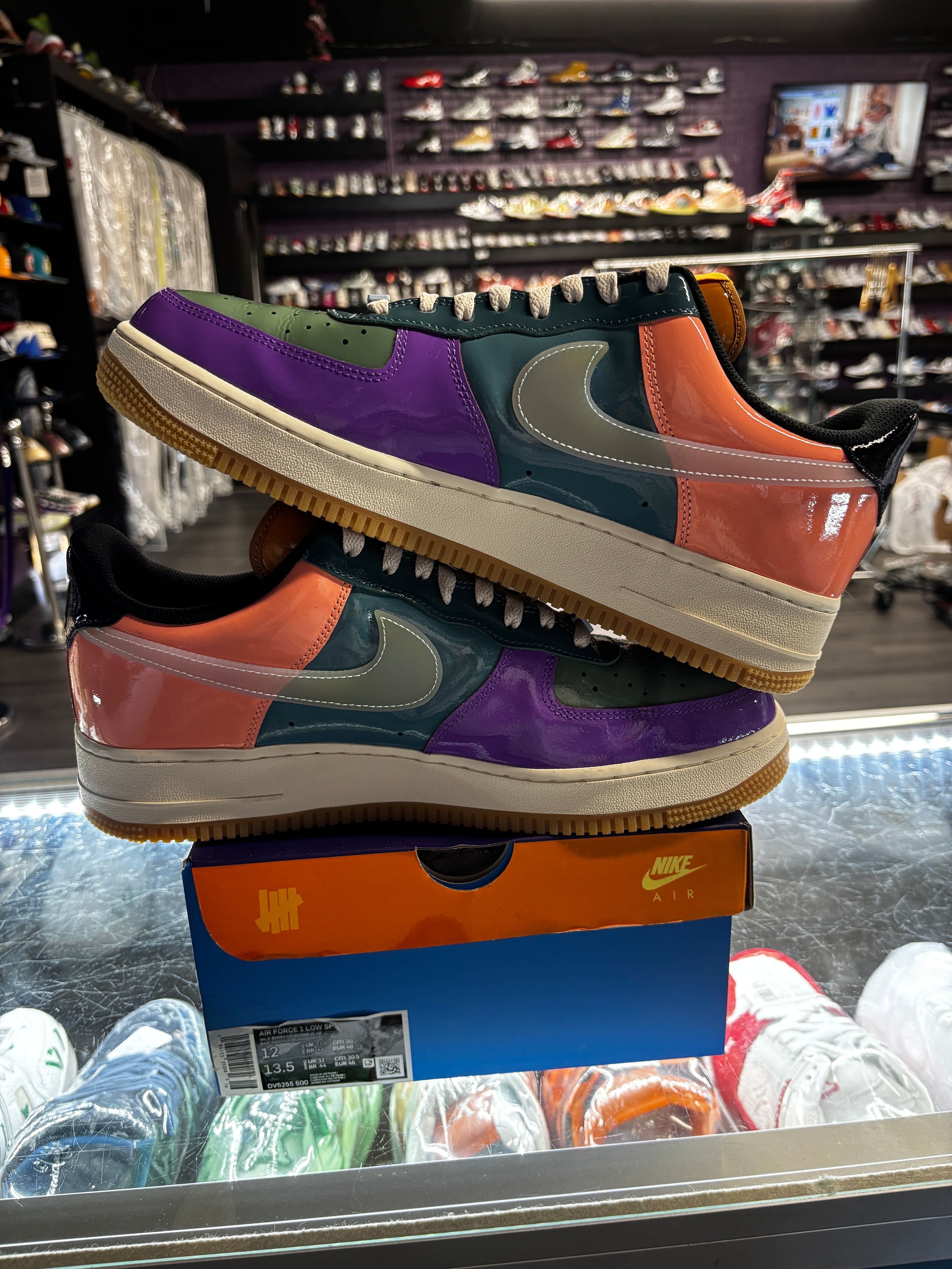 2023 Nike AF1 Low "Undefeated Multi-Patent Wild Berry"