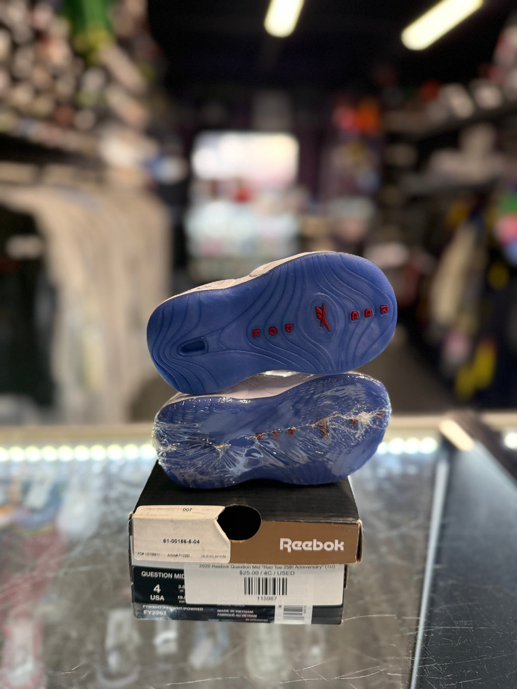 2020 Reebok Question Mid "Red Toe 25th Anniversary" (TD)
