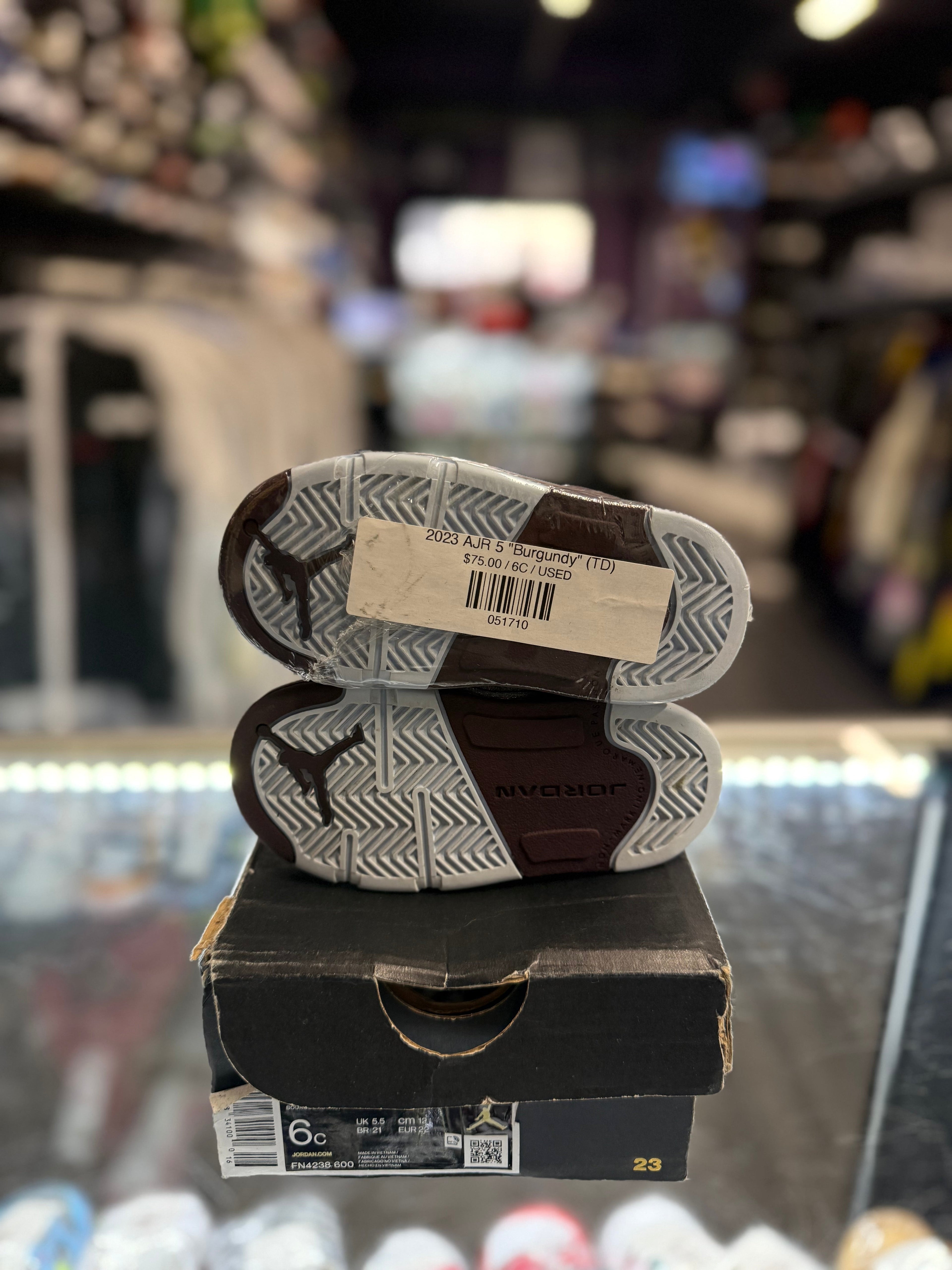 2023 Air Jordan Retro 5 "Burgundy" (TD)